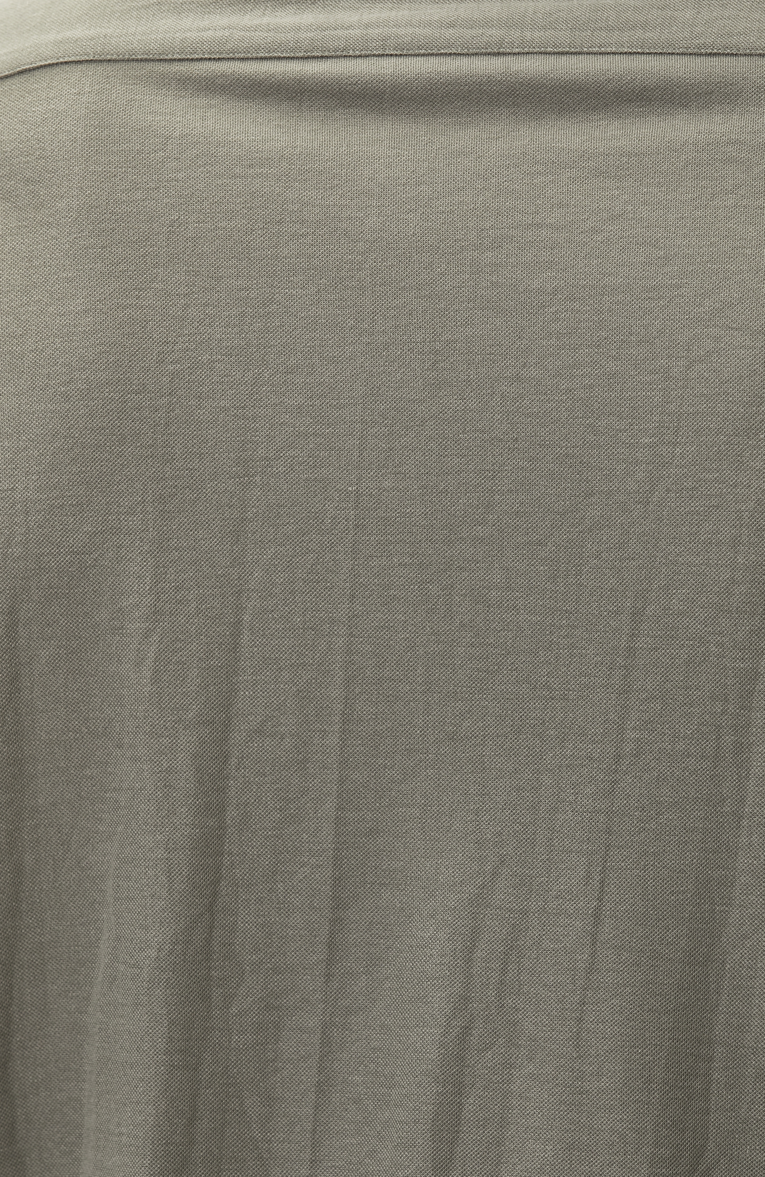 Slim Fit Haki Uzun Kol Örme Gömlek