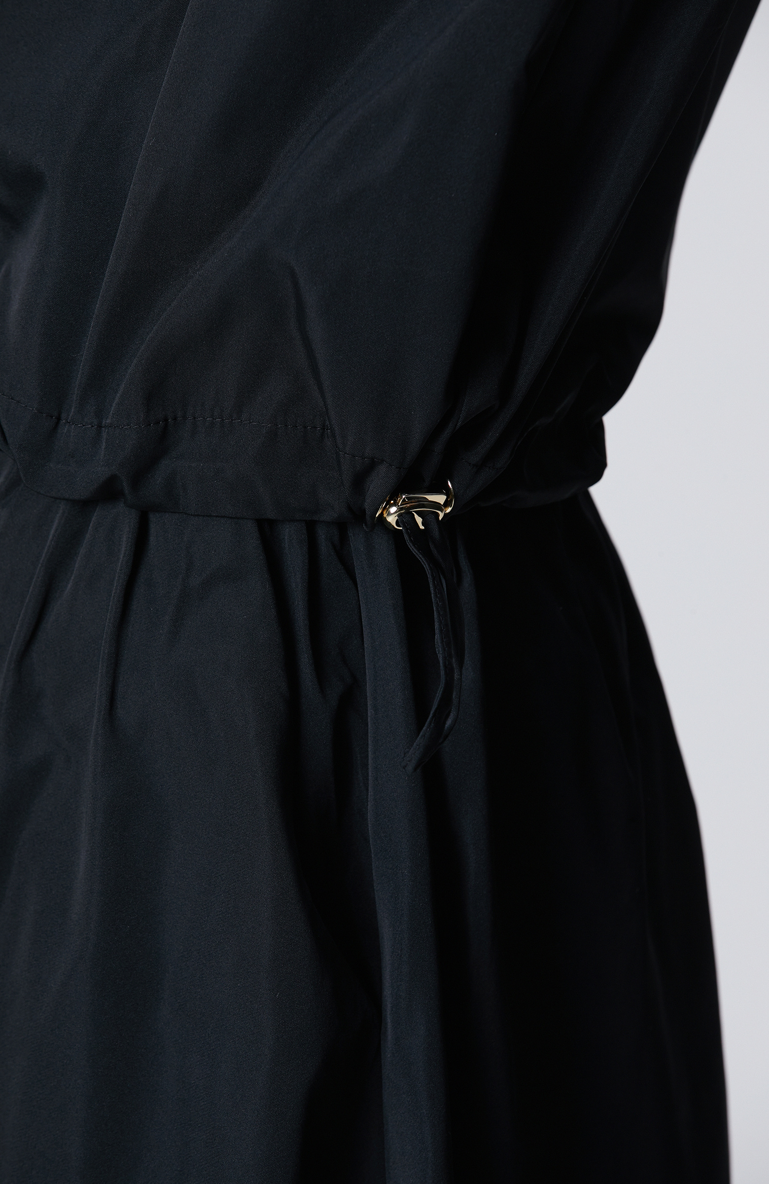 Siyah Crop Tafta Bluz