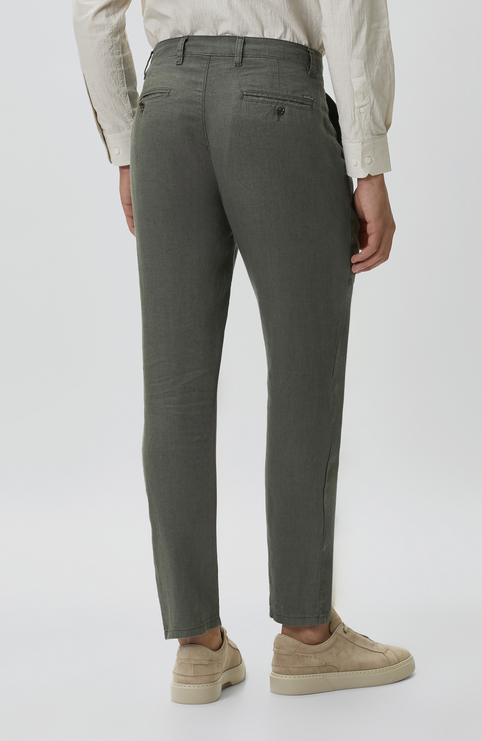 Haki Keten Jogger Pantolon