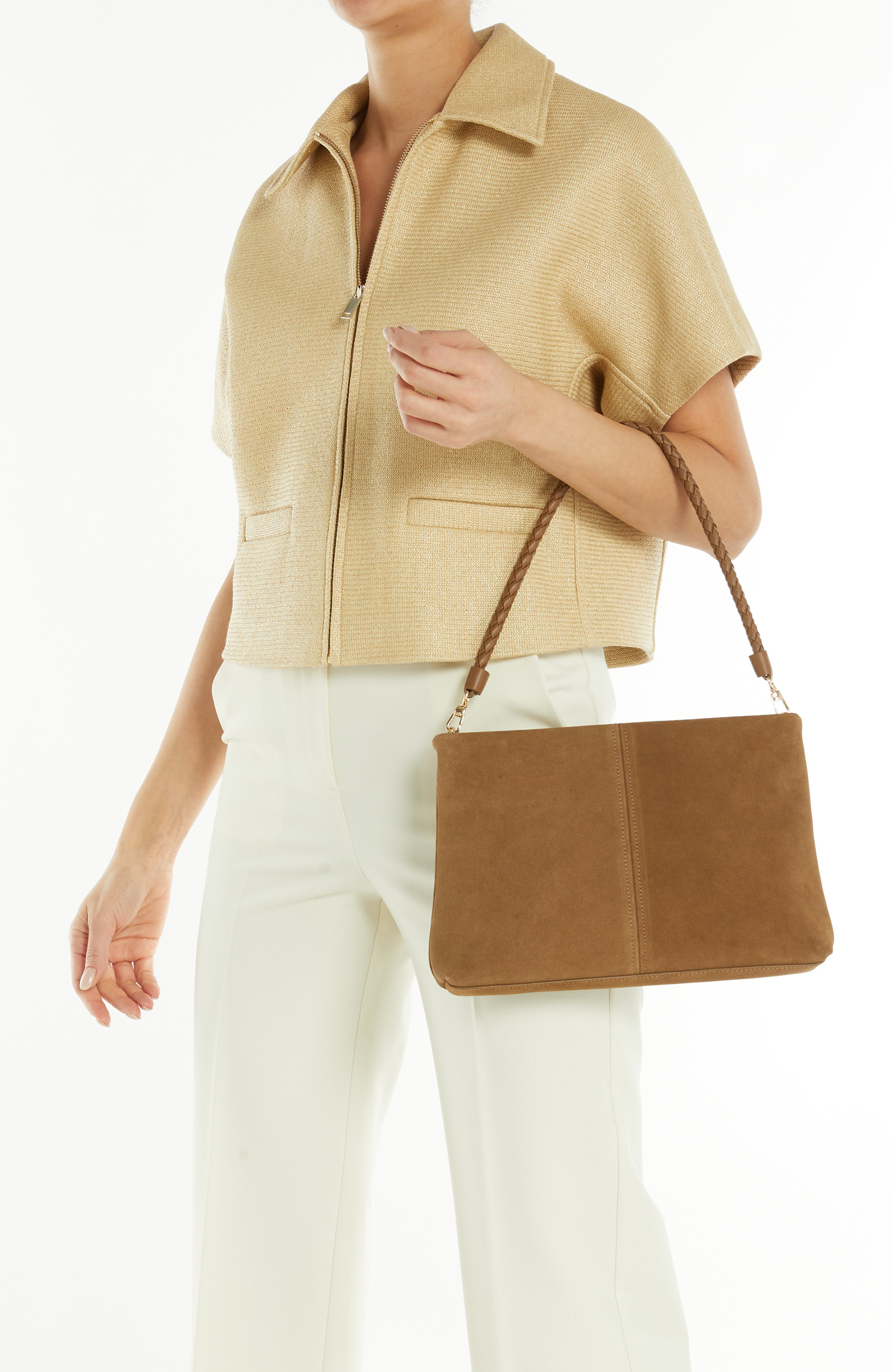 Tütün Kadın Süet Çanta