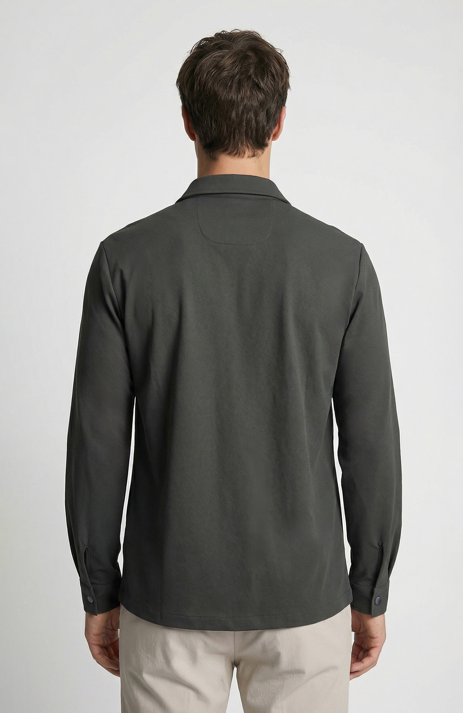 N-Tech Khaki Double Pocket Snapback Outer Shirt