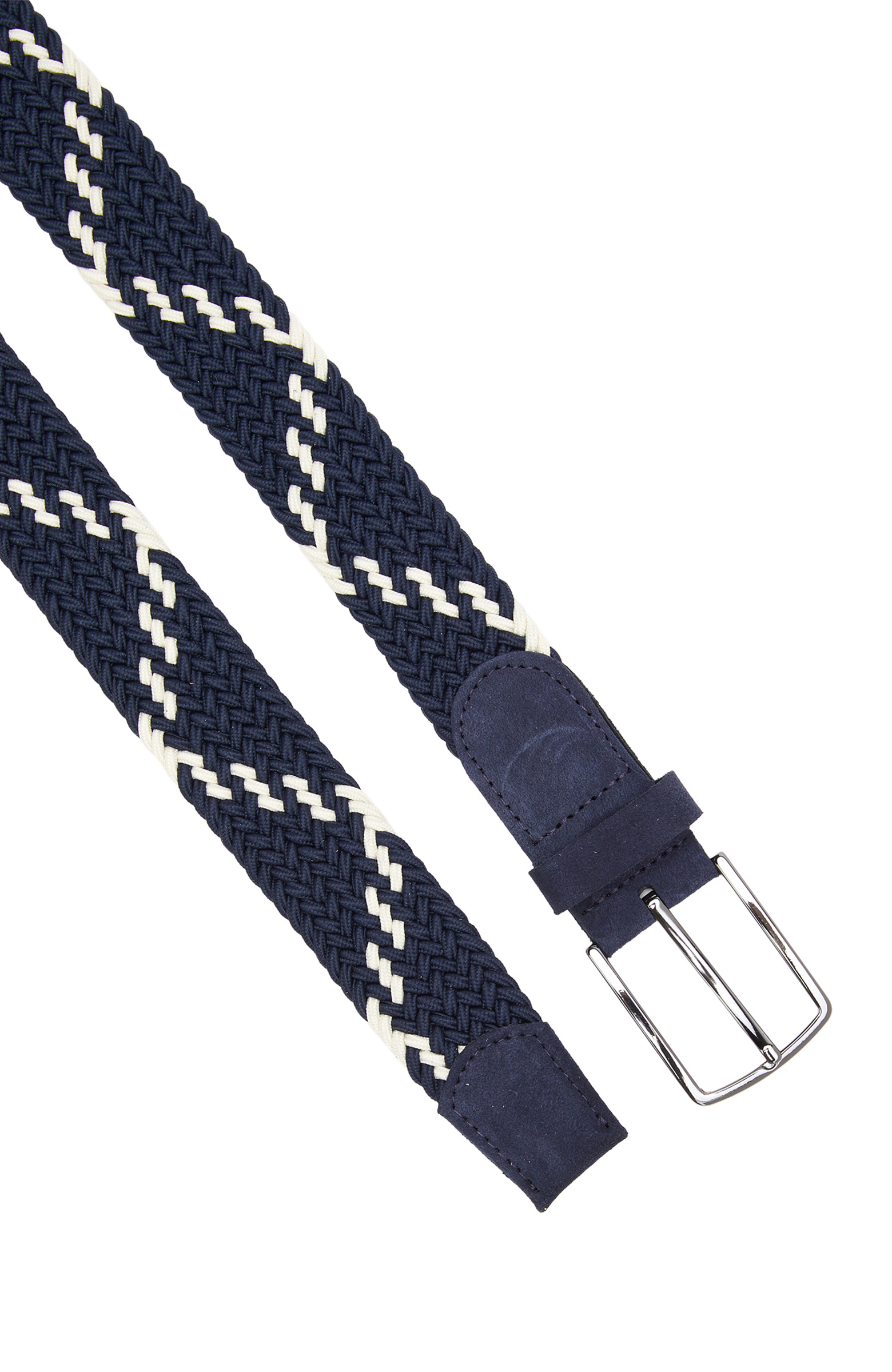 Lacivert Lastik Örgü Erkek Kemer