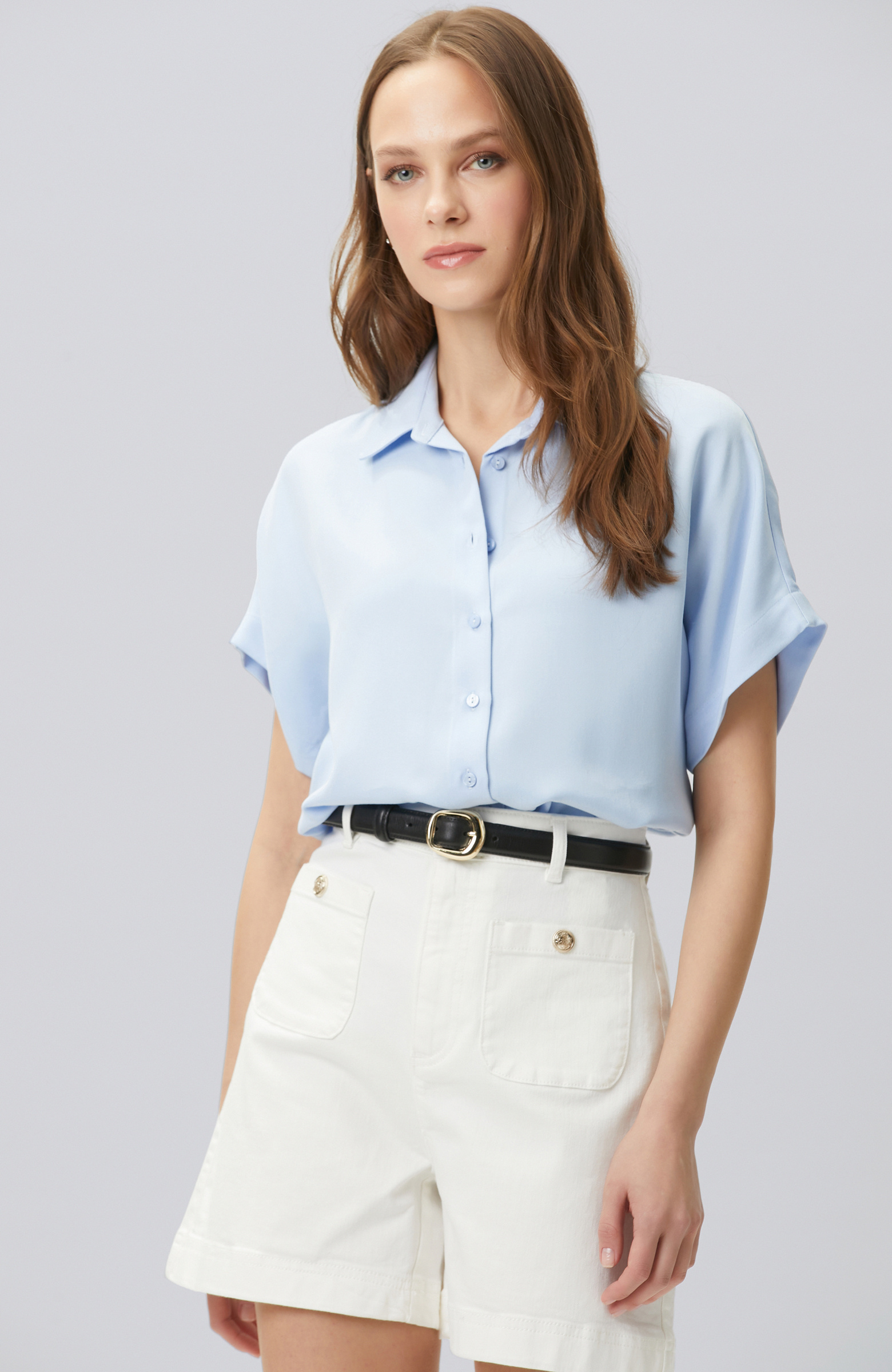 Açık Mavi Basic Gömlek