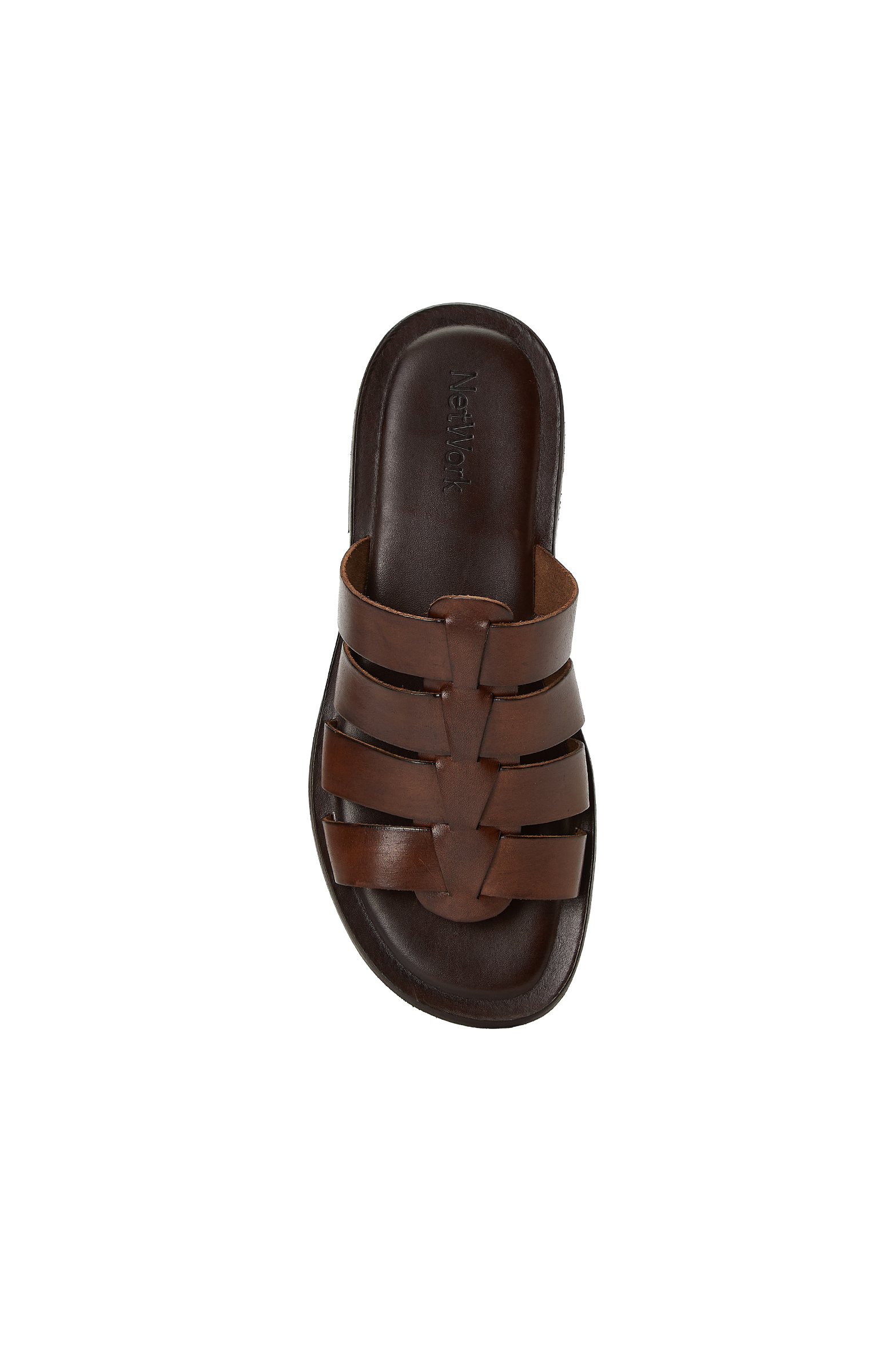 Acı Kahve Erkek Günlük Rahat Deri Terlik