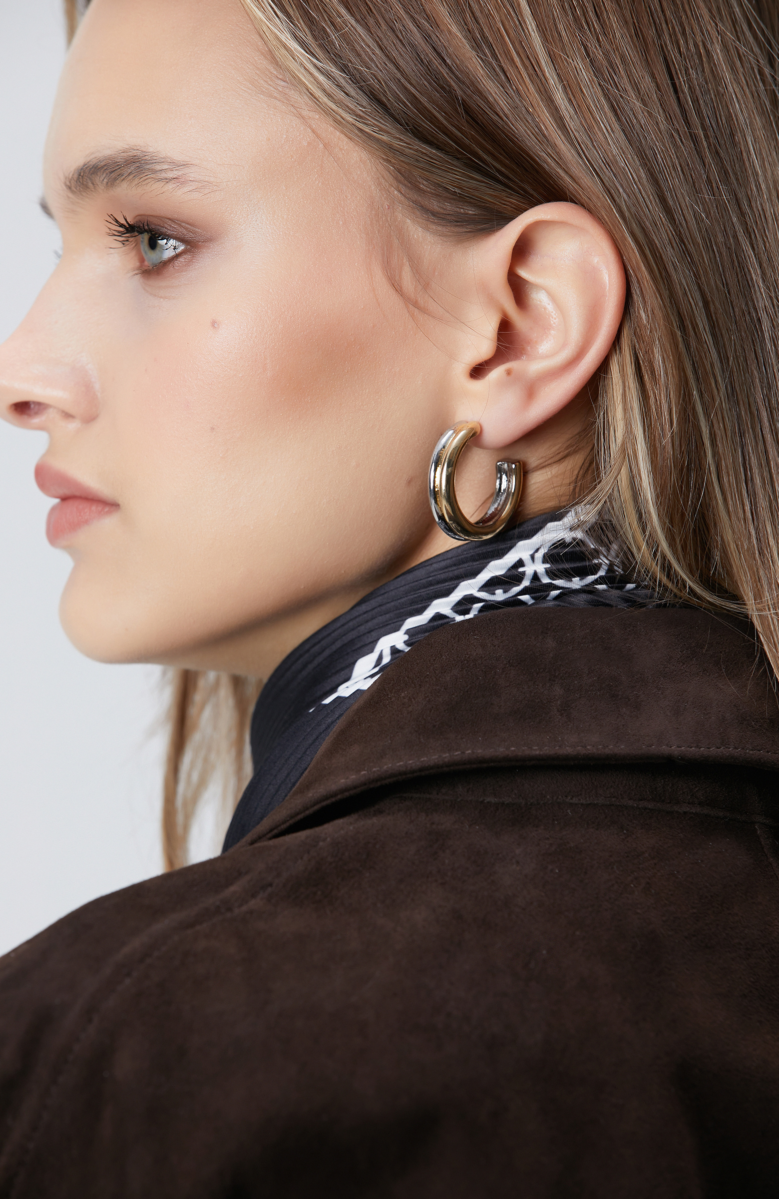 Silver Gold Women's Hoop Earrings