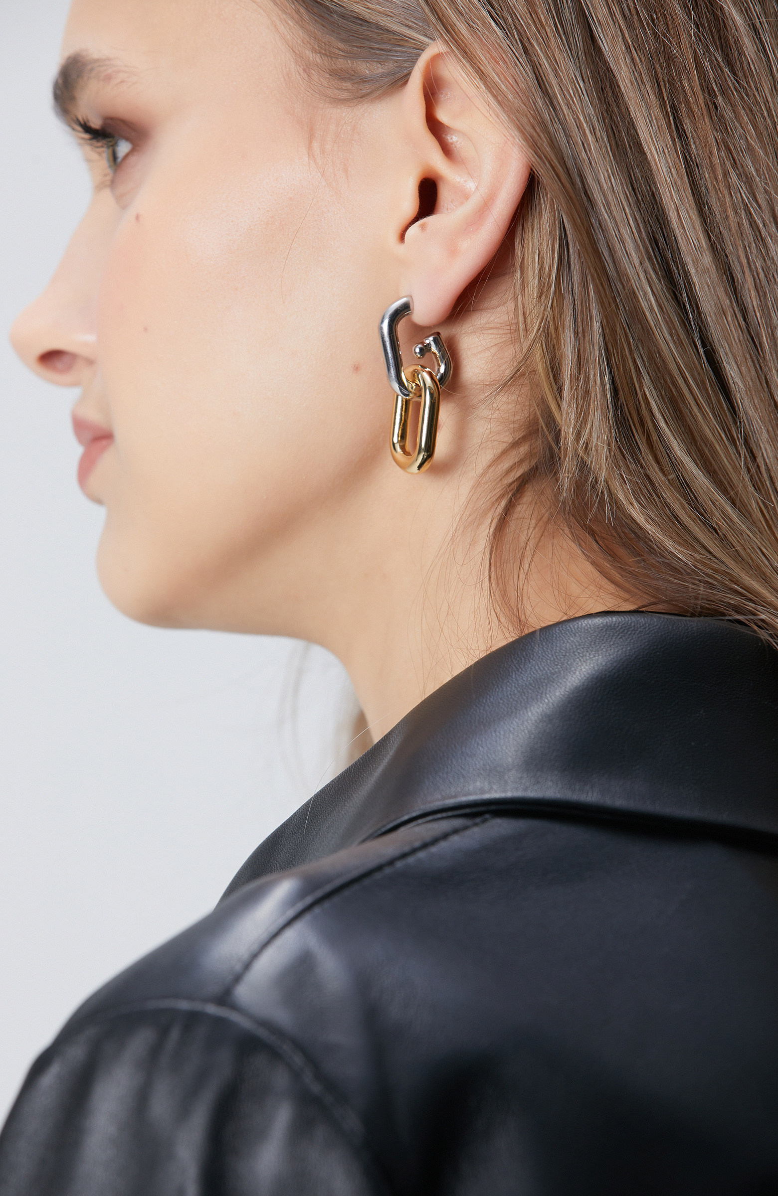 Silver Gold Kadın Sallantılı Küpe