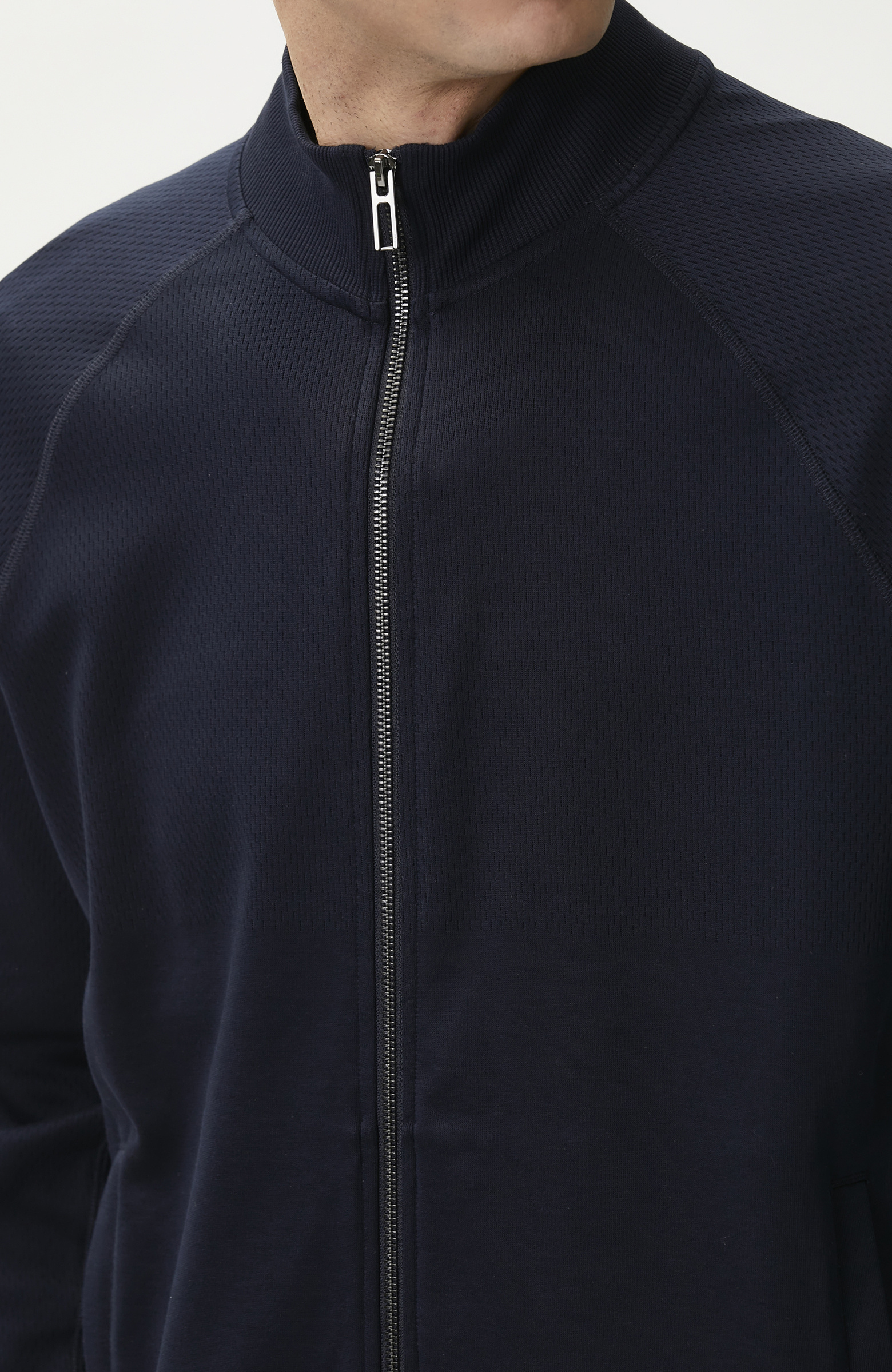 Lacivert Fermuarlı Sweatshirt