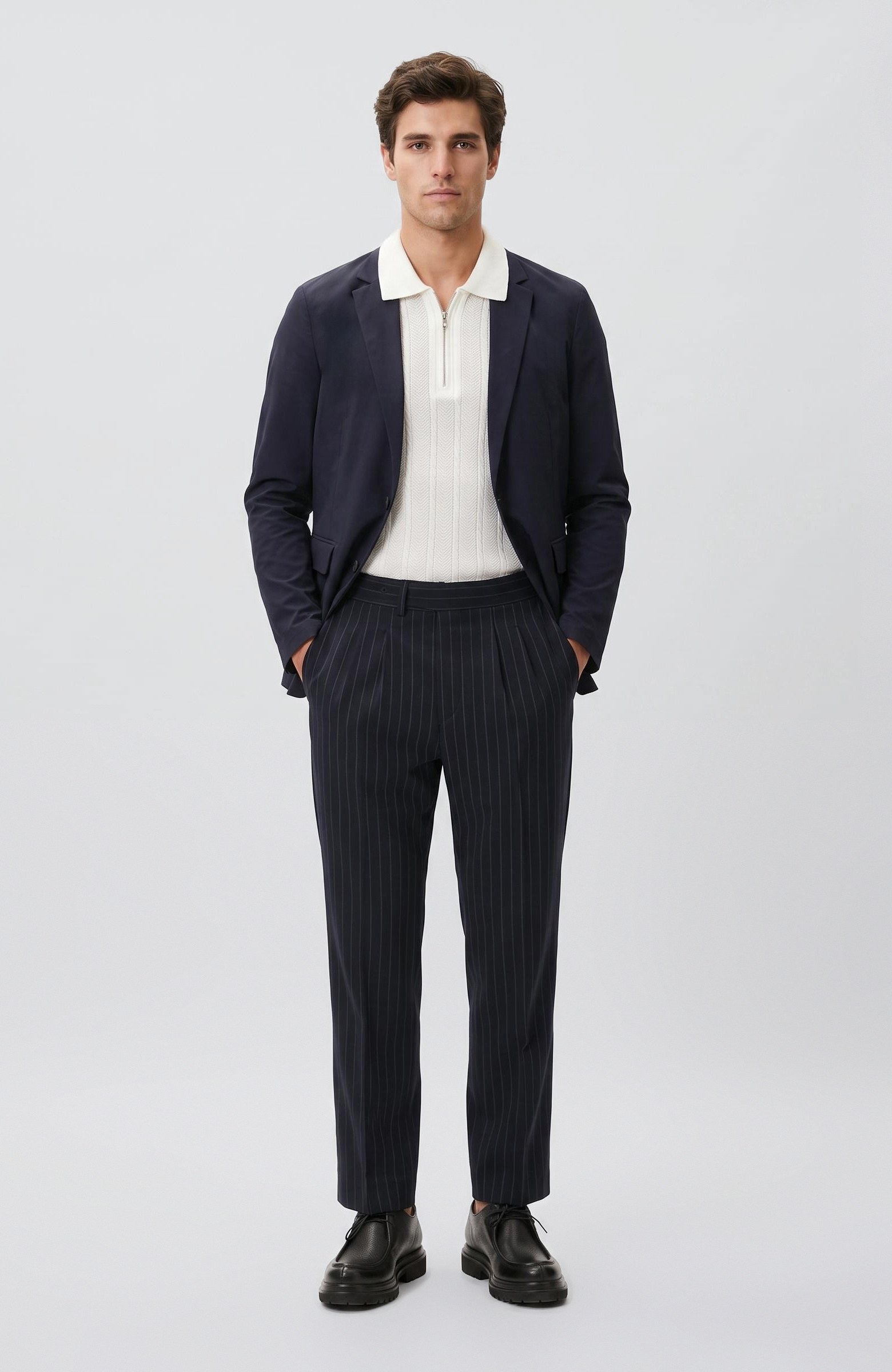 Lacivert Traveller Blazer Ceket