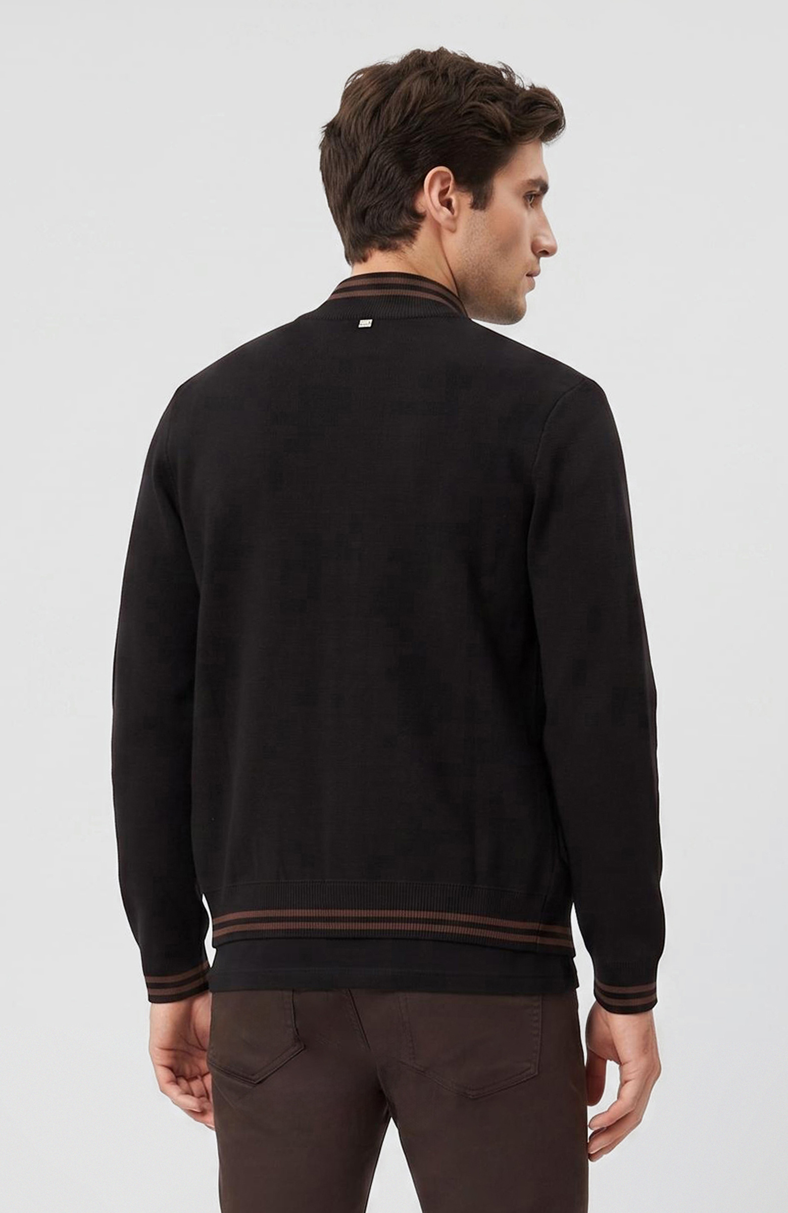 Black Knitwear Coat