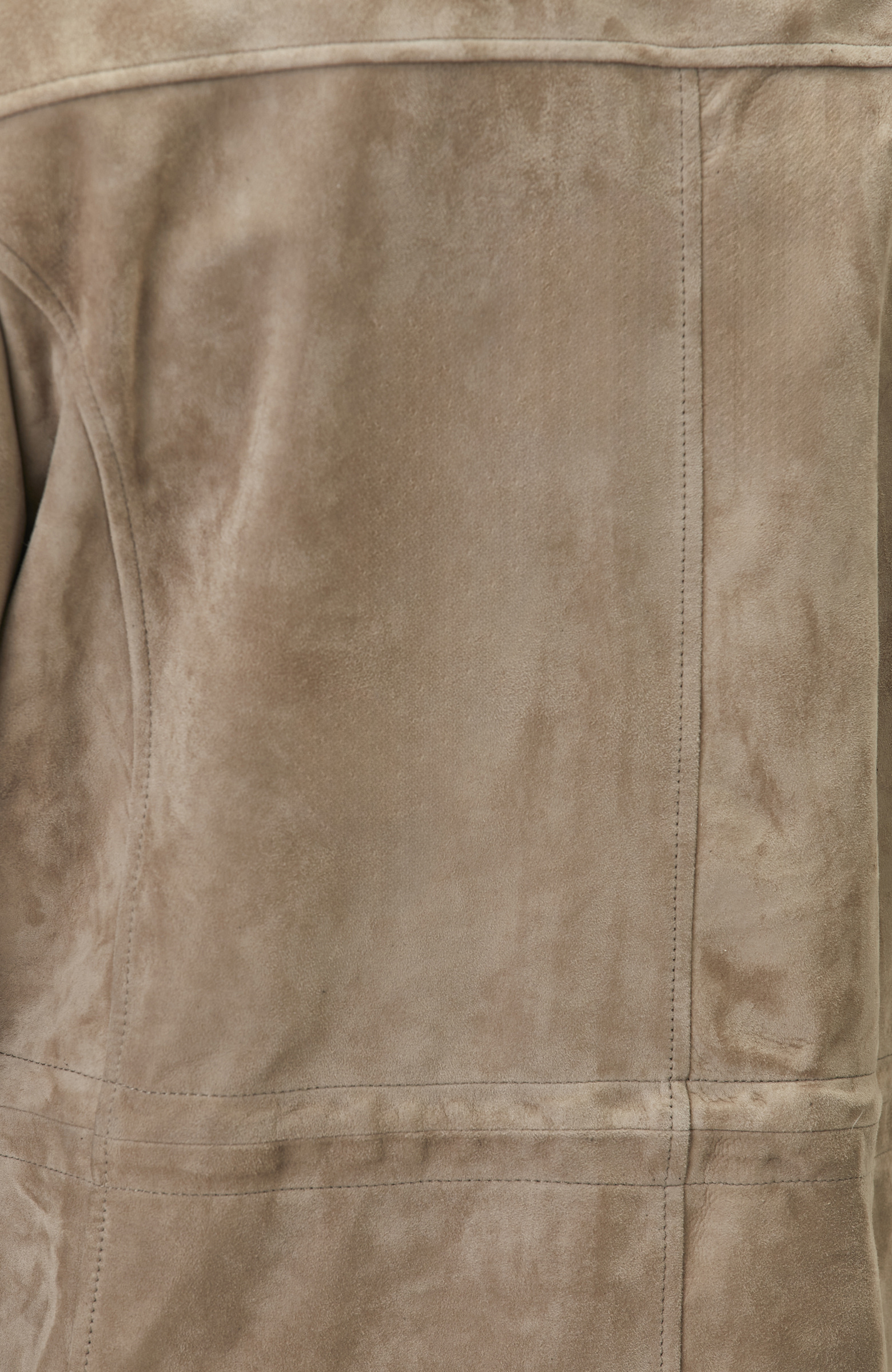 Limited Vizon Süet Deri Coat Ceket