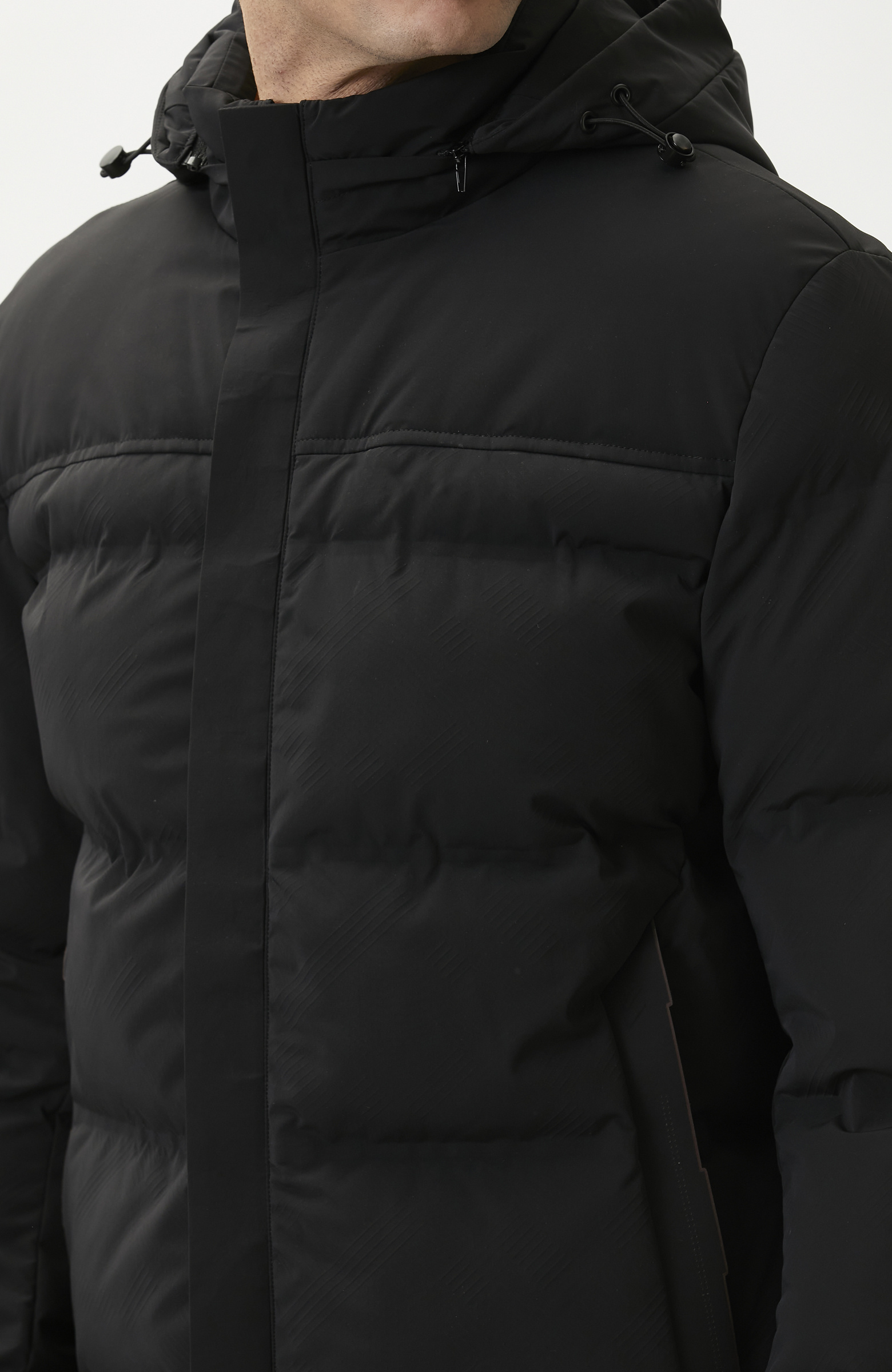 Siyah Göğüste Cep Detaylı Casual Mont