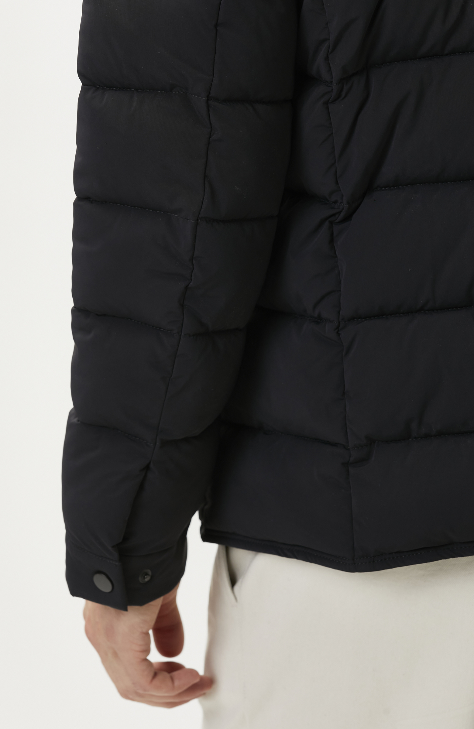 Black Knitwear Outfitting Coat Jacket