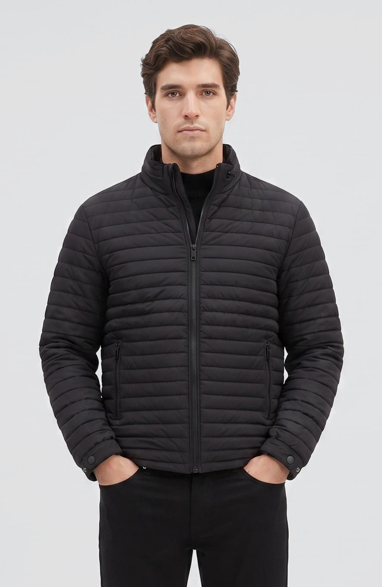 Siyah Puffer Mont