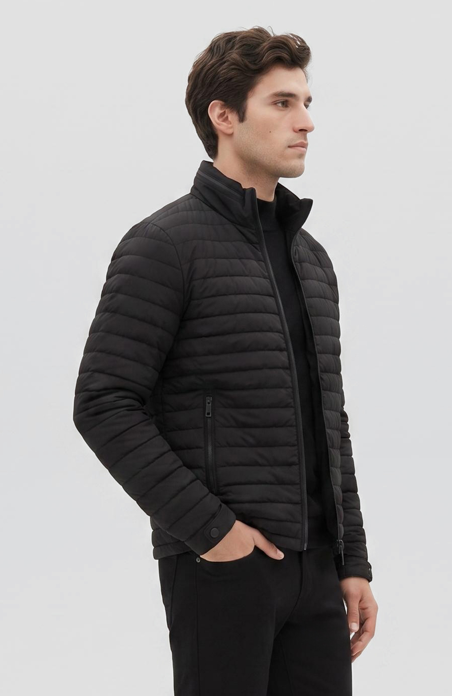 Siyah Puffer Mont