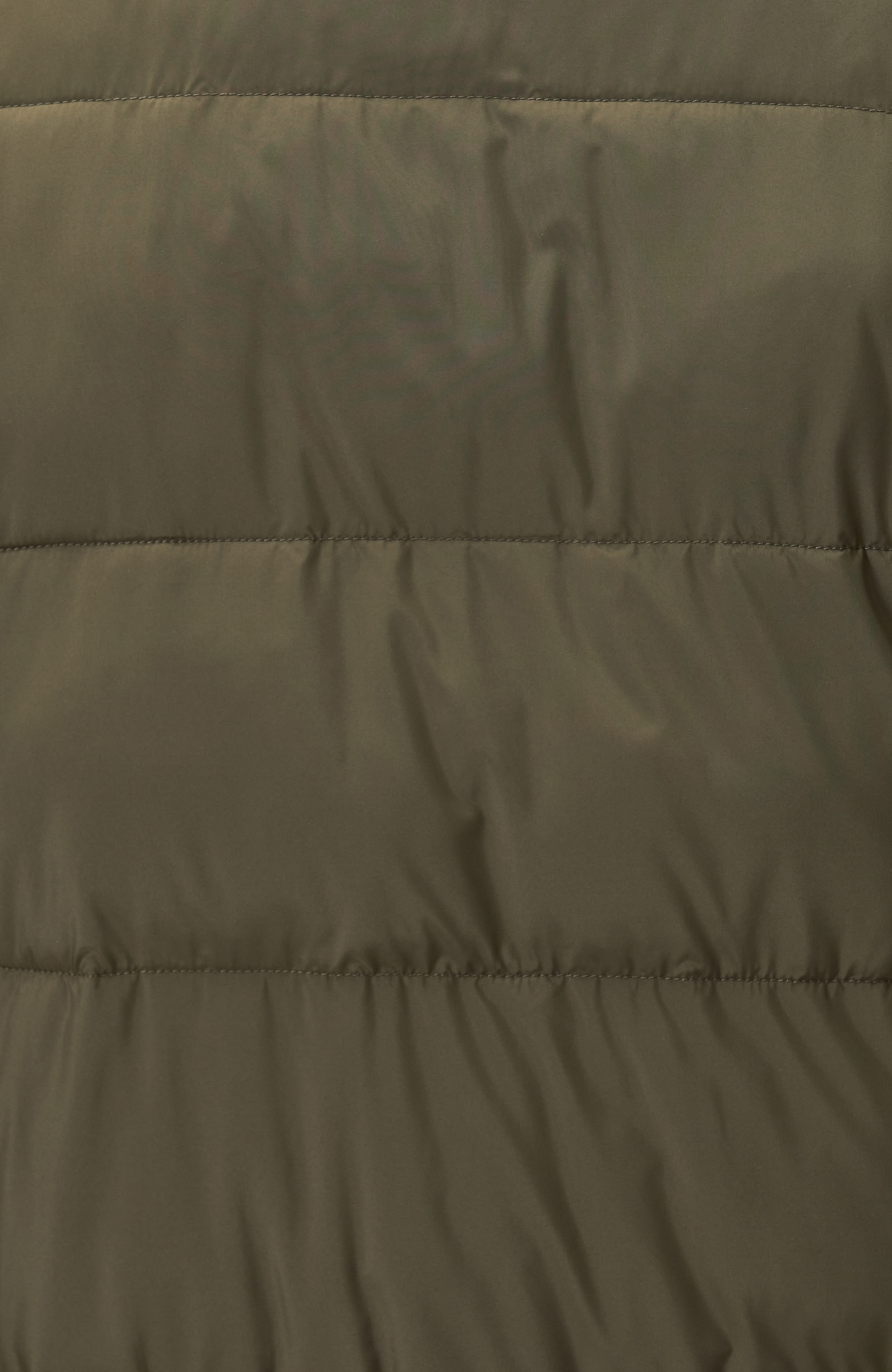 Haki Polo Yaka Çıtçıtlı Mont