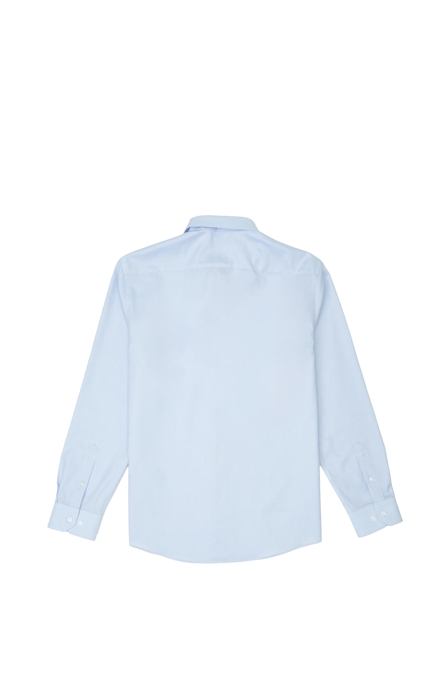 Non-Iron Mavi Düğmeli Yaka Oxford Gömlek