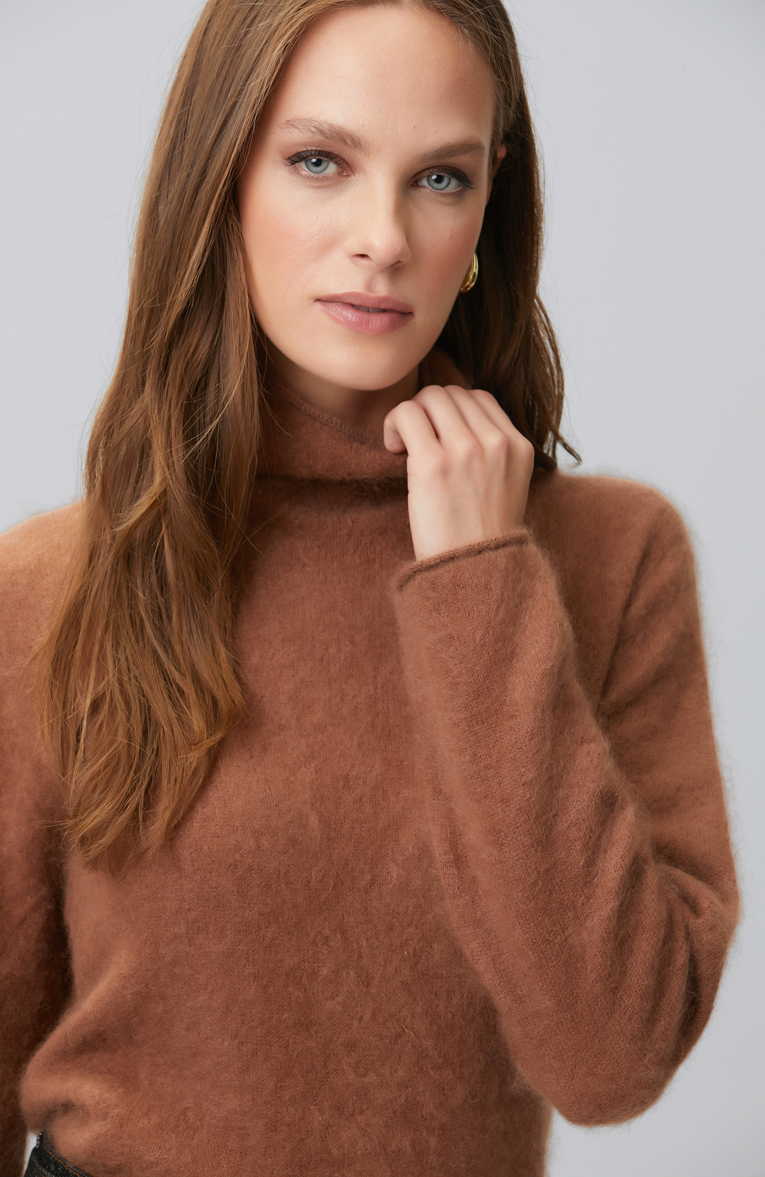 Limited Bronze Cashmere Knitwear Sweater
