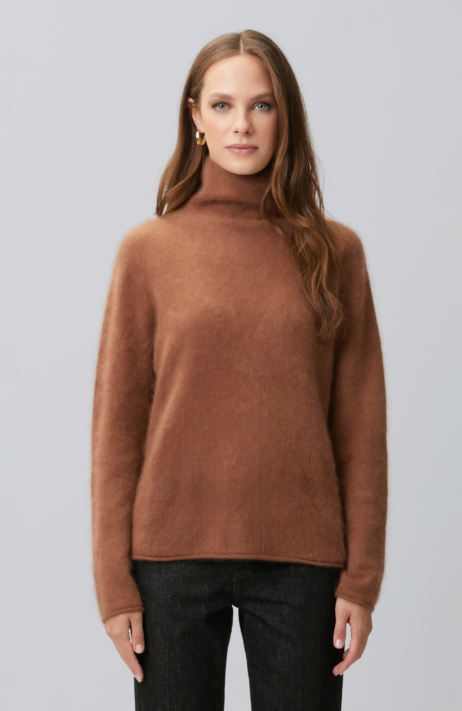 Limited Bronze Cashmere Knitwear Sweater