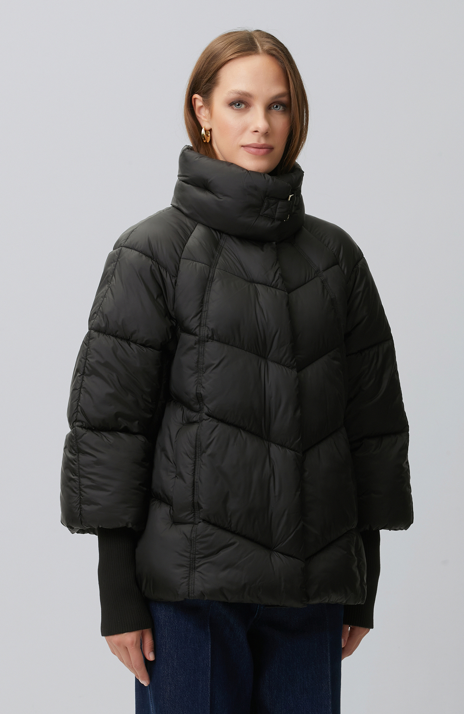 Black Oversize Puffer Coat