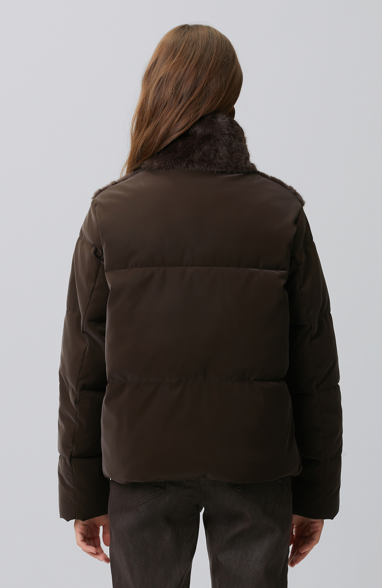Brown Faux Fur Coat