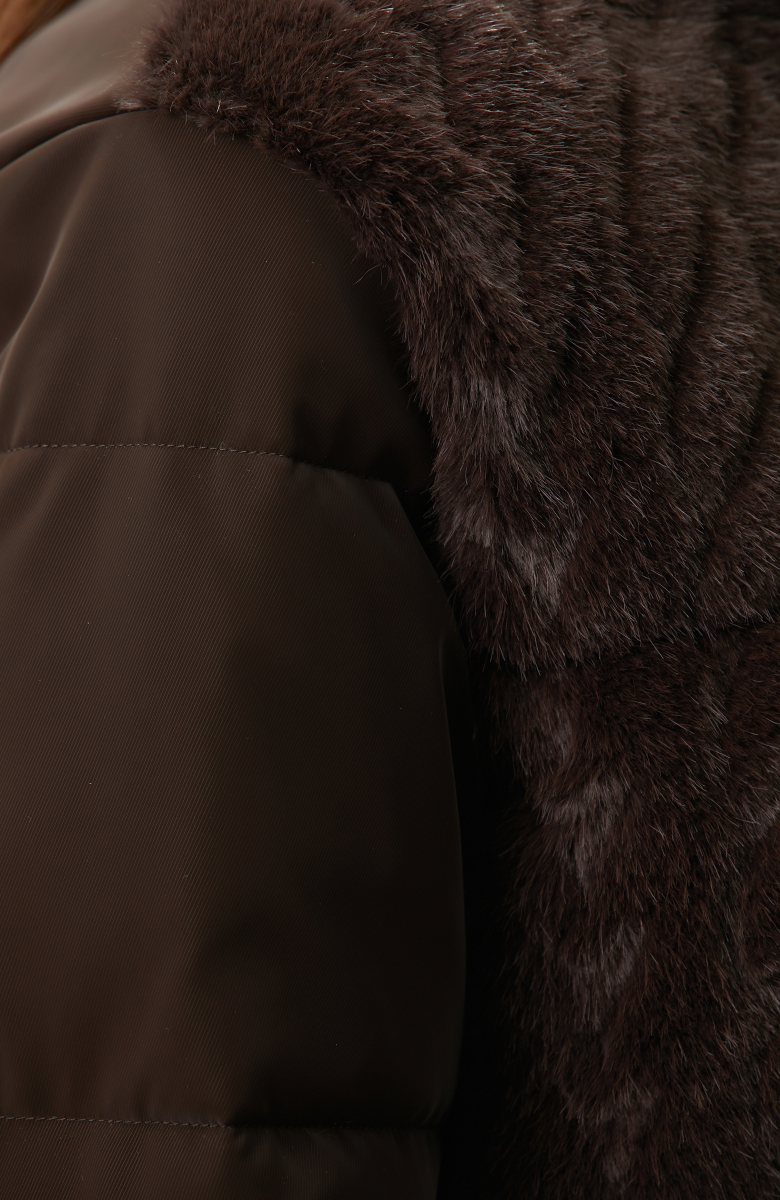 Brown Faux Fur Coat