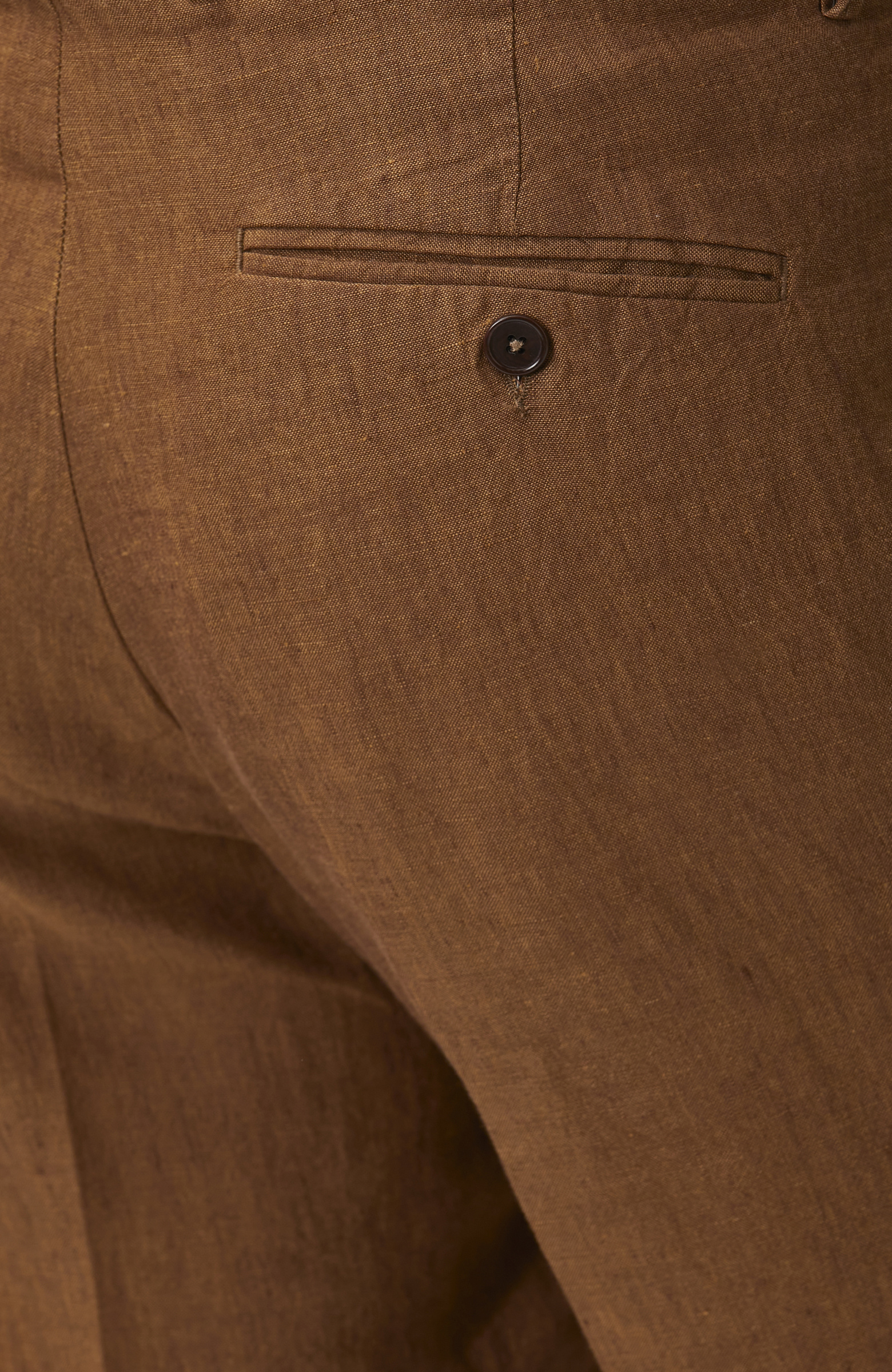 Tütün Keten Jogger Pantolon