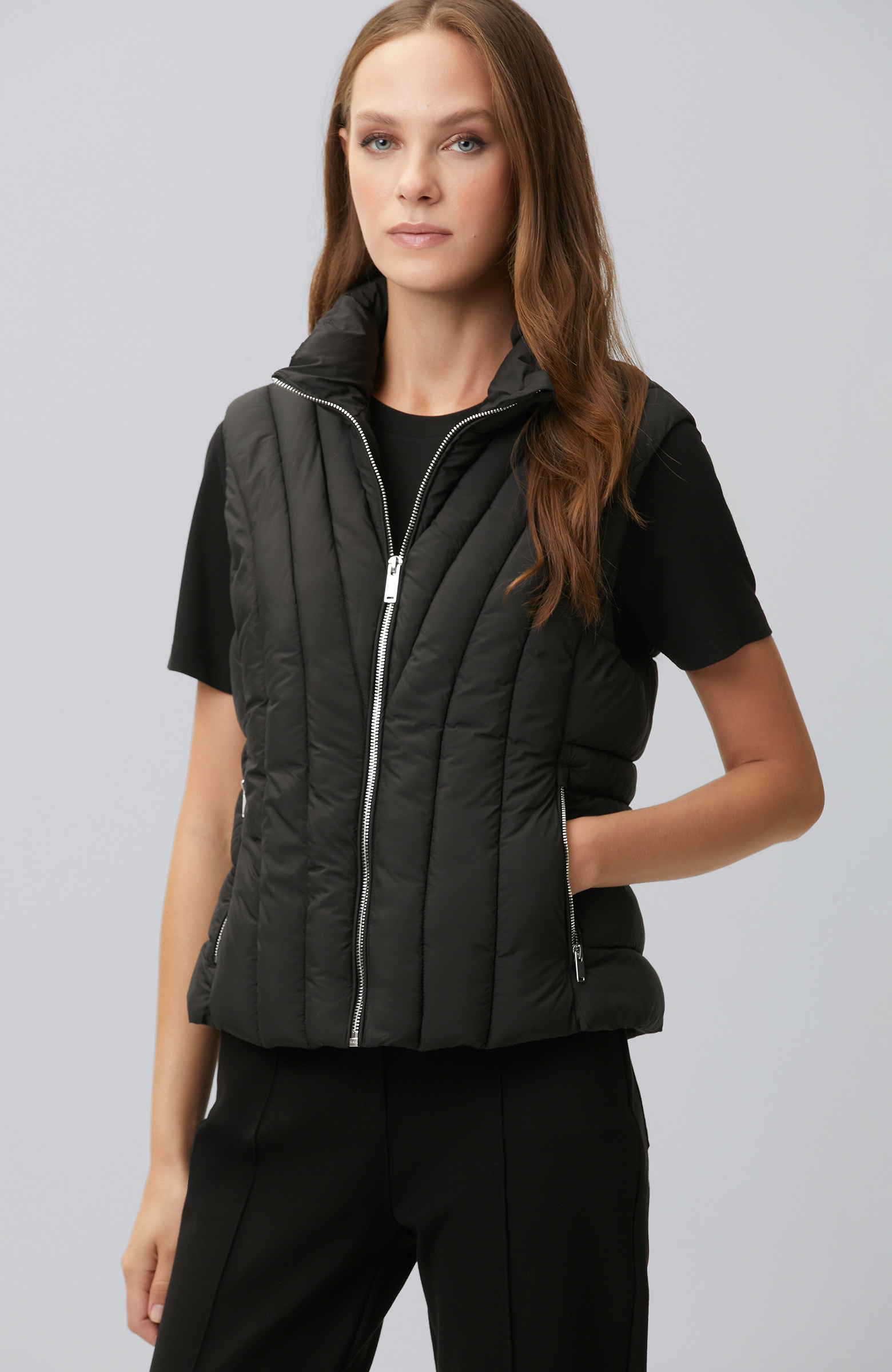 Black Puffer Vest