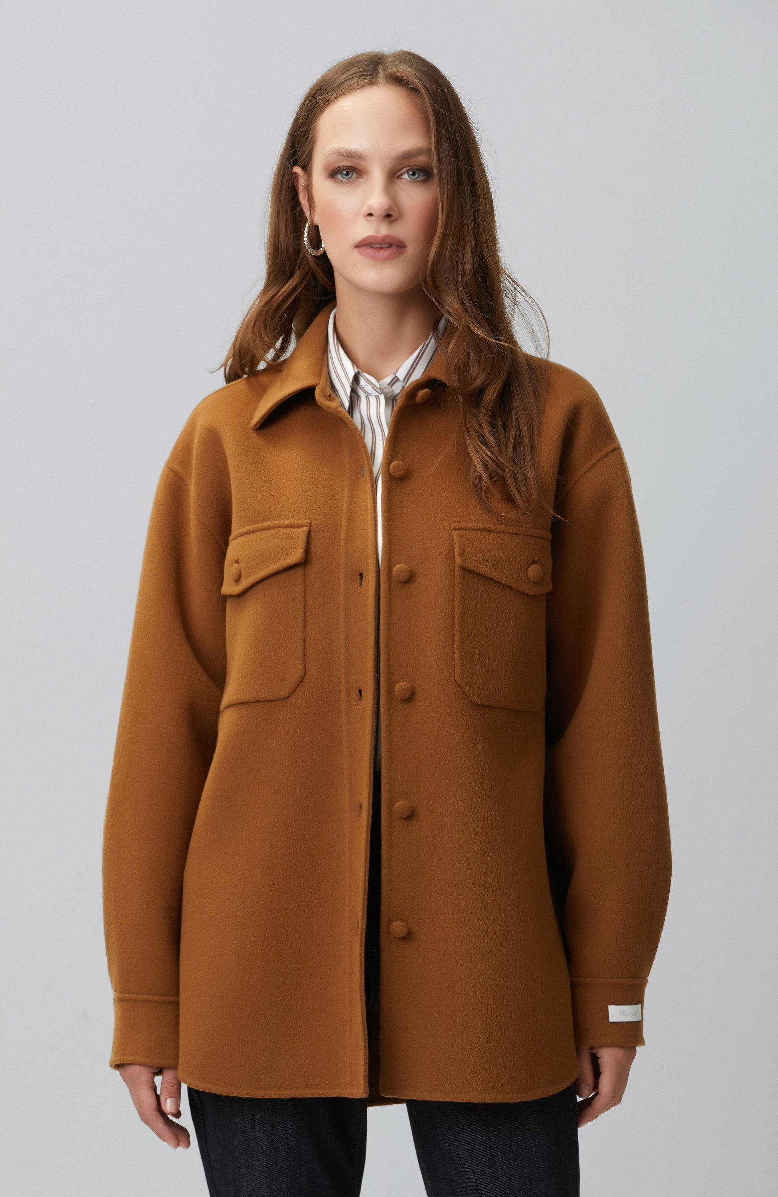 Limited Camel Yün Dış Ceket
