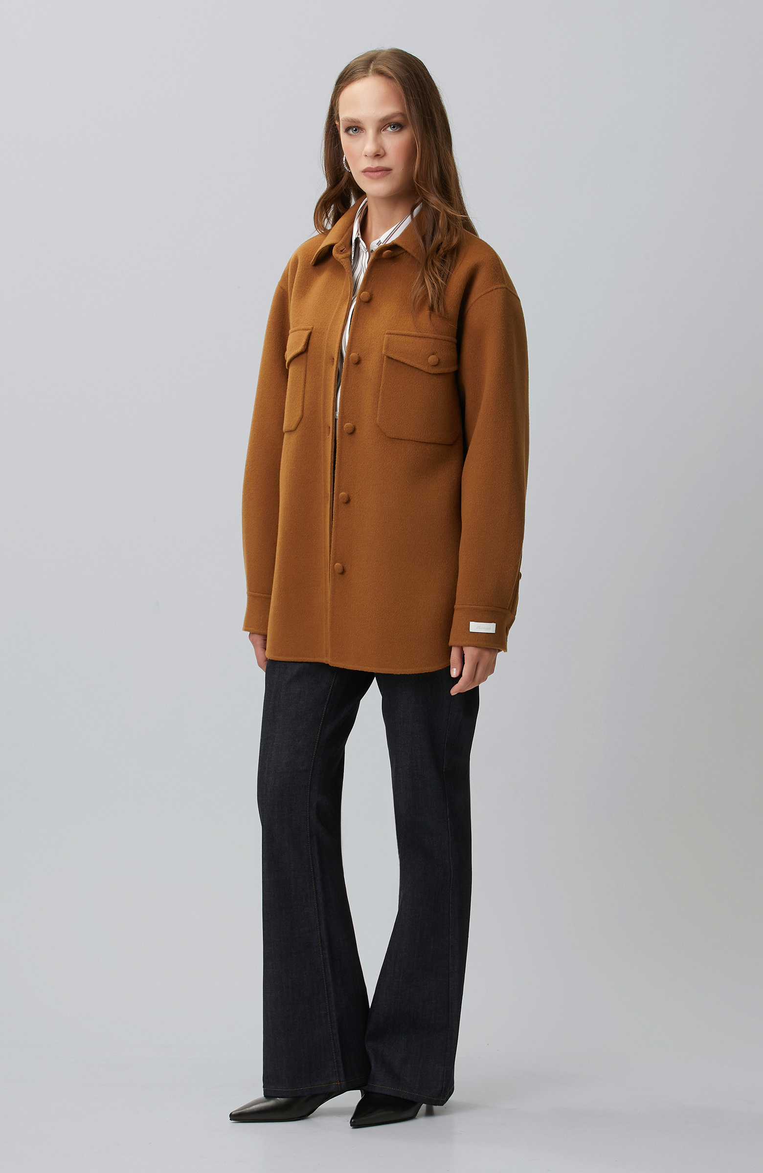 Limited Camel Yün Dış Ceket