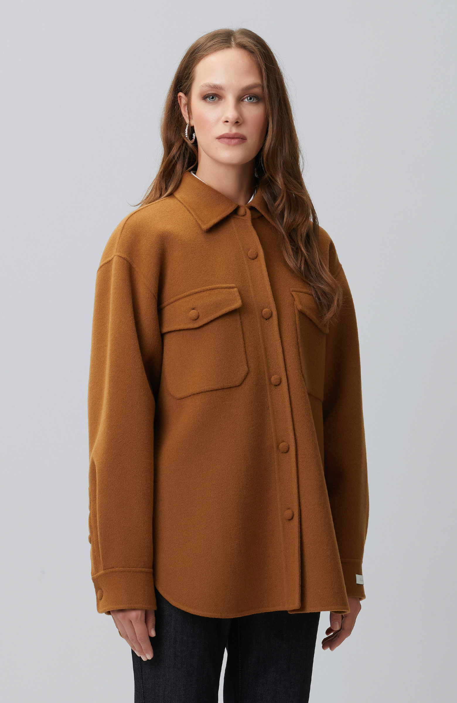 Limited Camel Yün Dış Ceket