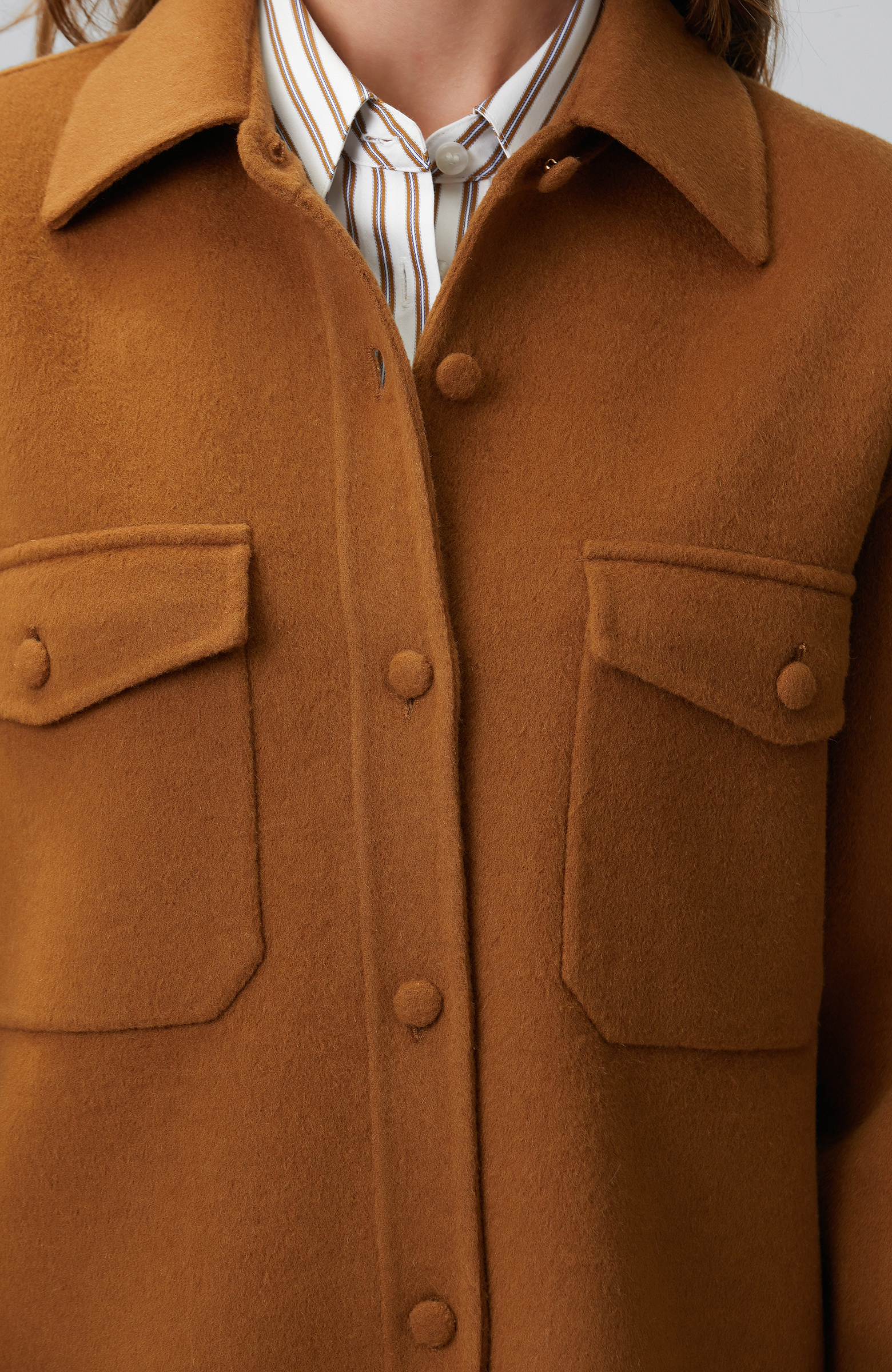 Limited Camel Yün Dış Ceket