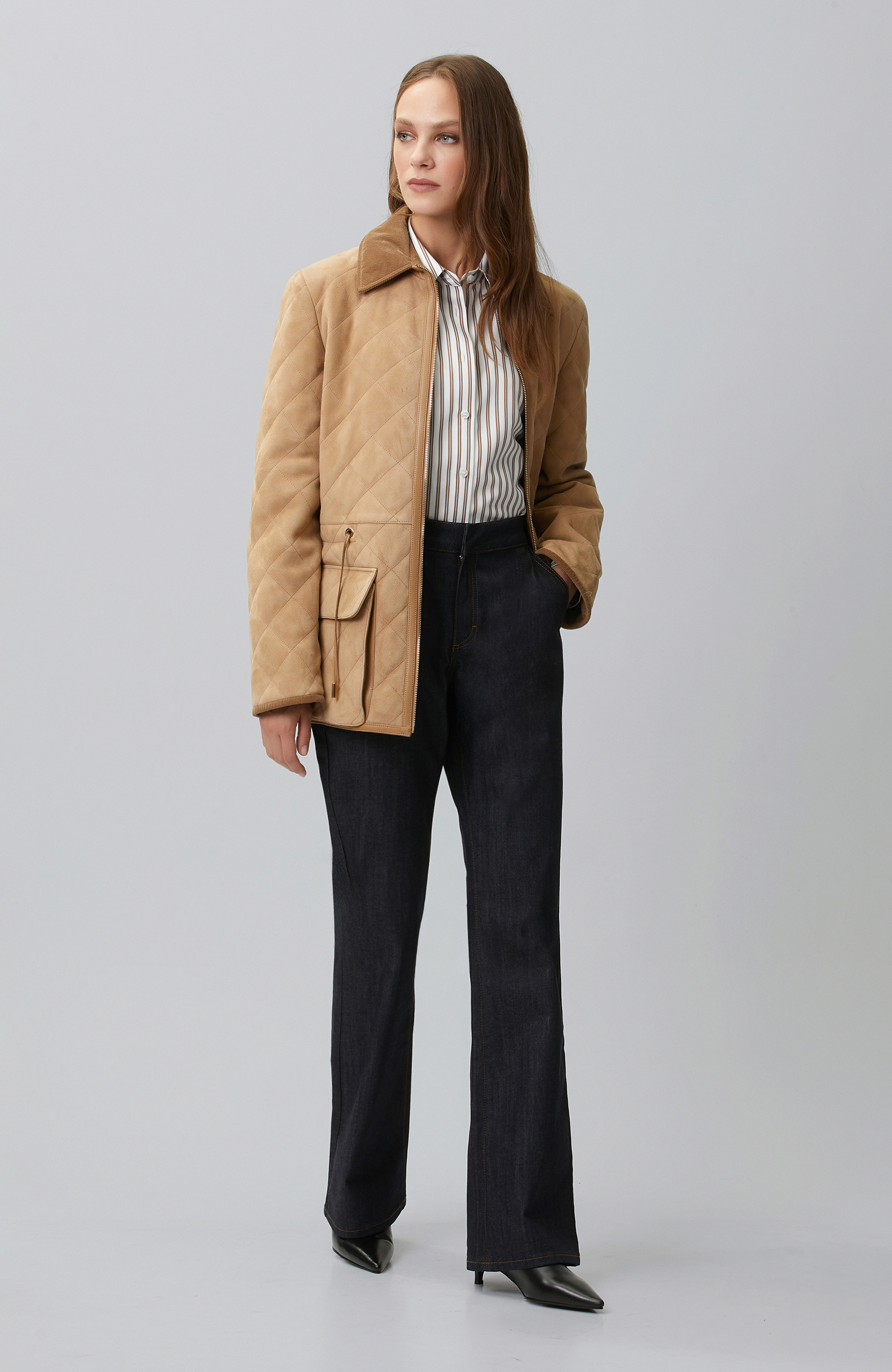 Camel Ekru Non-Iron Gömlek