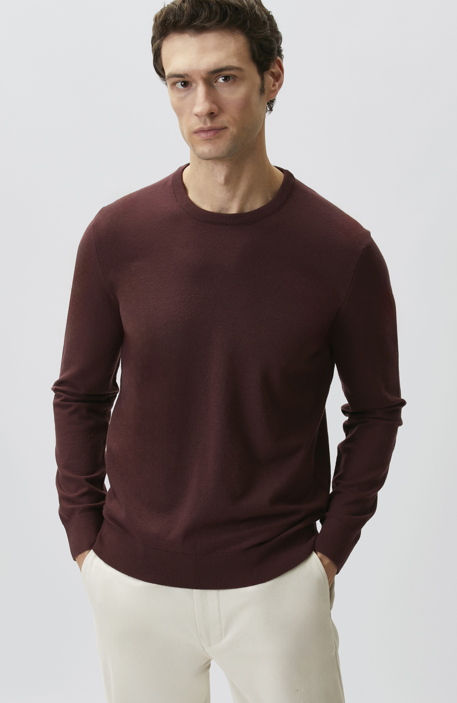 Bordo Basic Triko Kazak