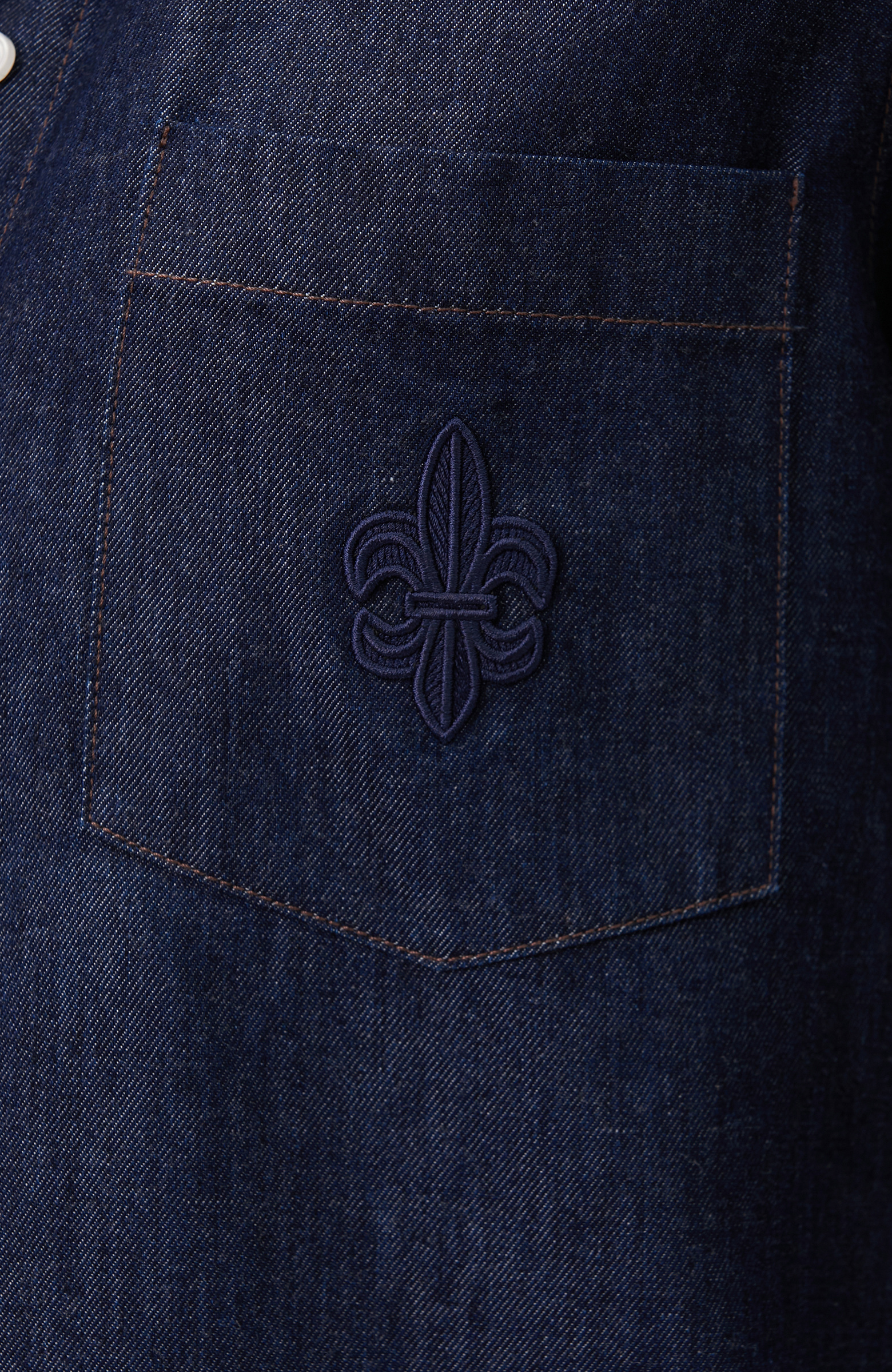 Lacivert Tencel Denim Gömlek