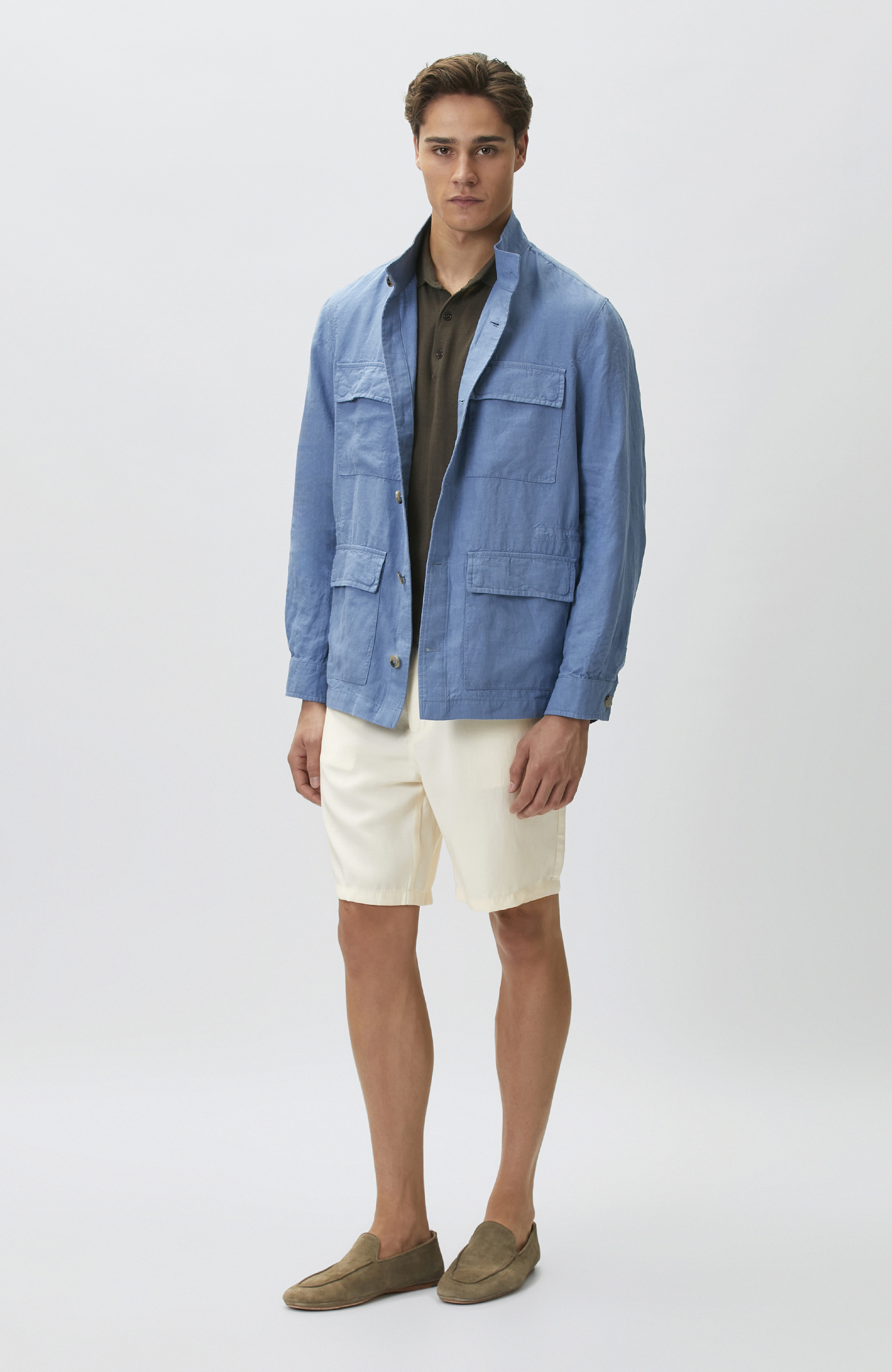 Mavi Keten Coat Ceket