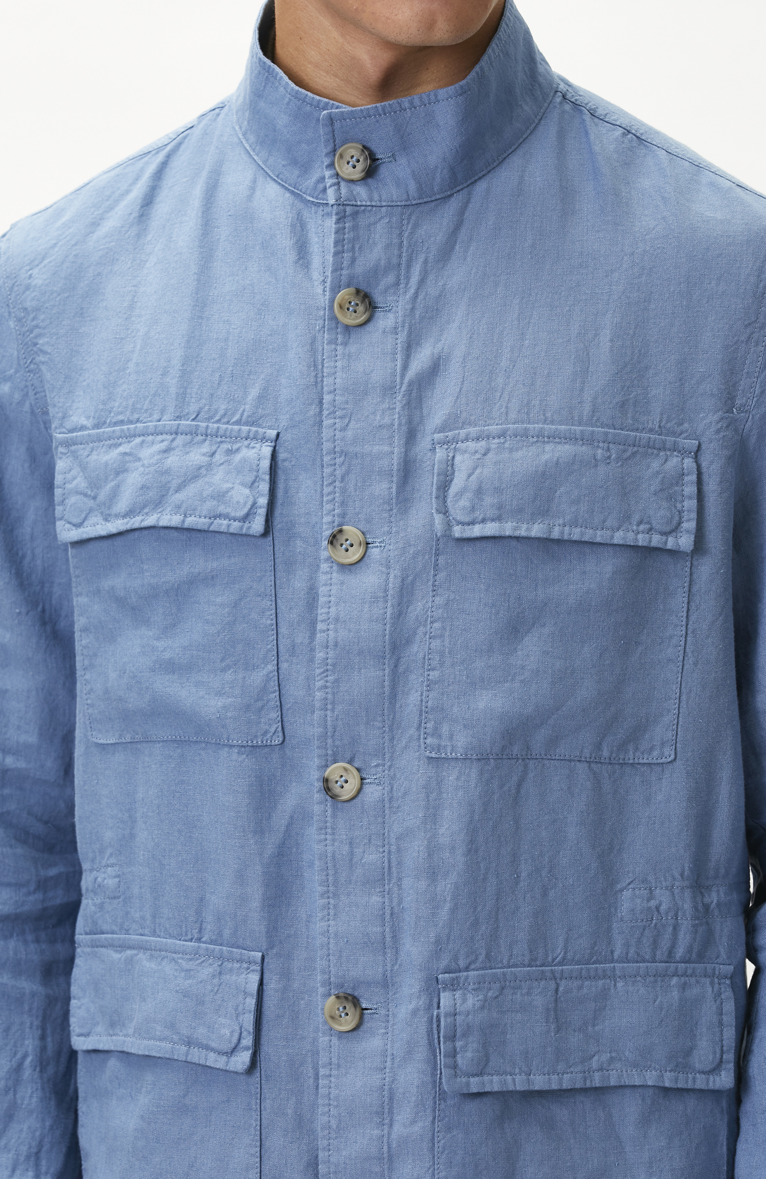 Mavi Keten Coat Ceket