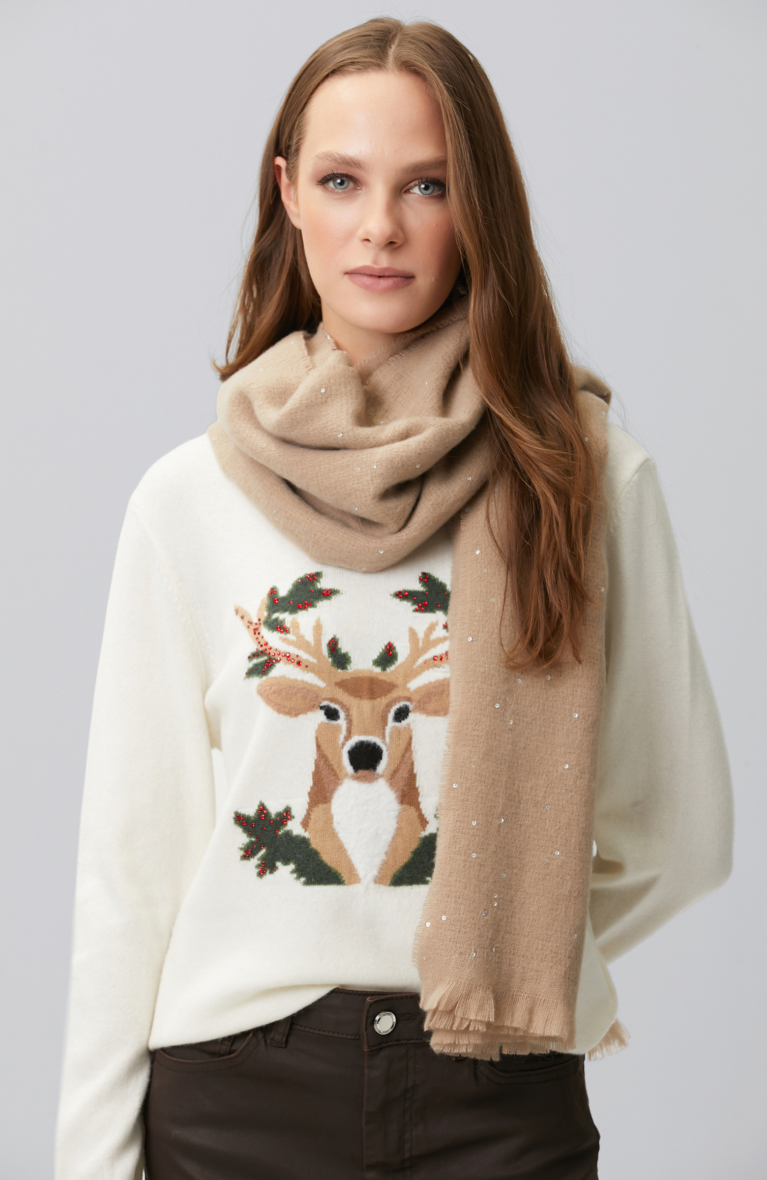 Mink Lurex Women's Shawl