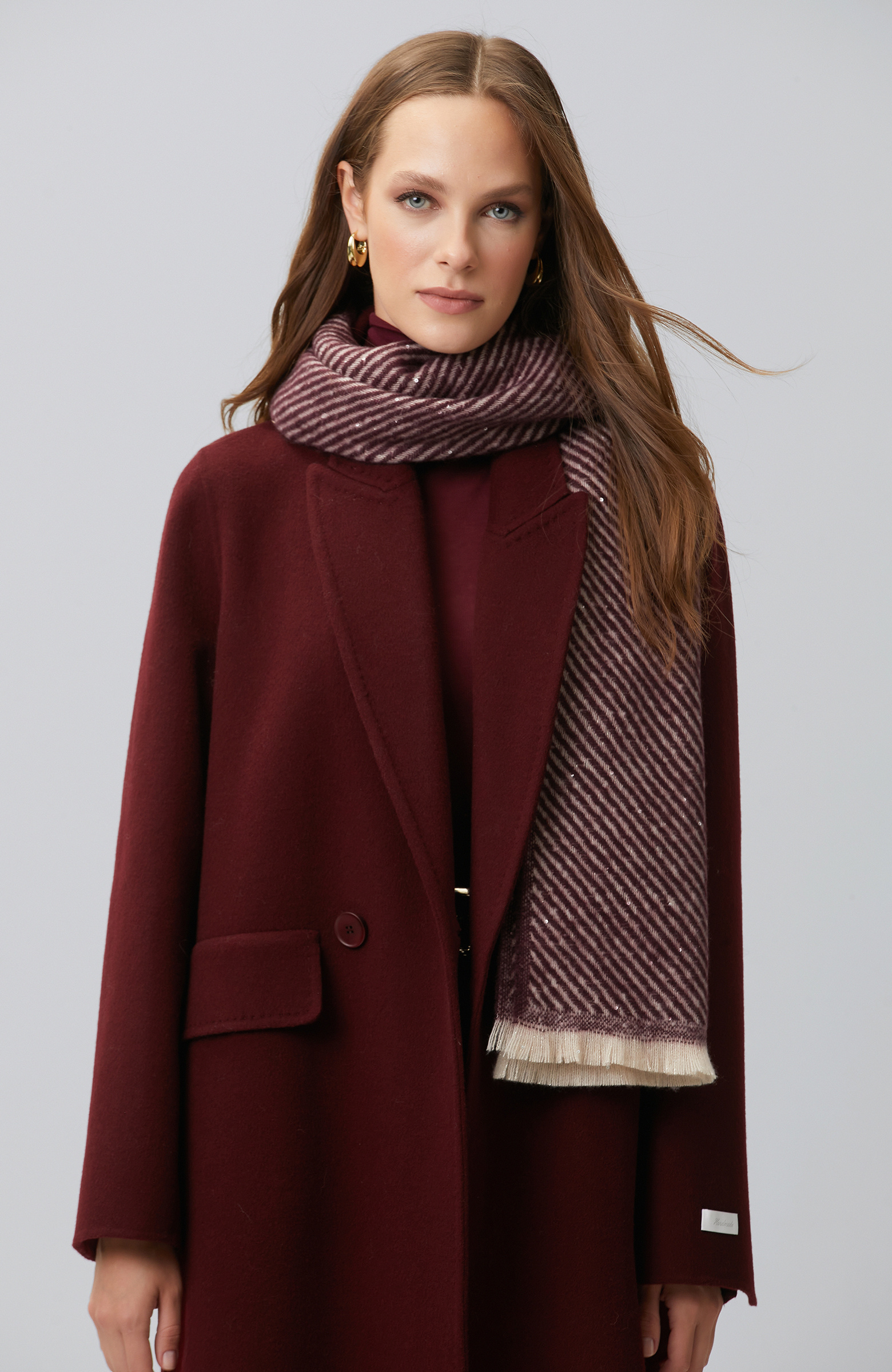 Burgundy Lureksi Women's Shawl