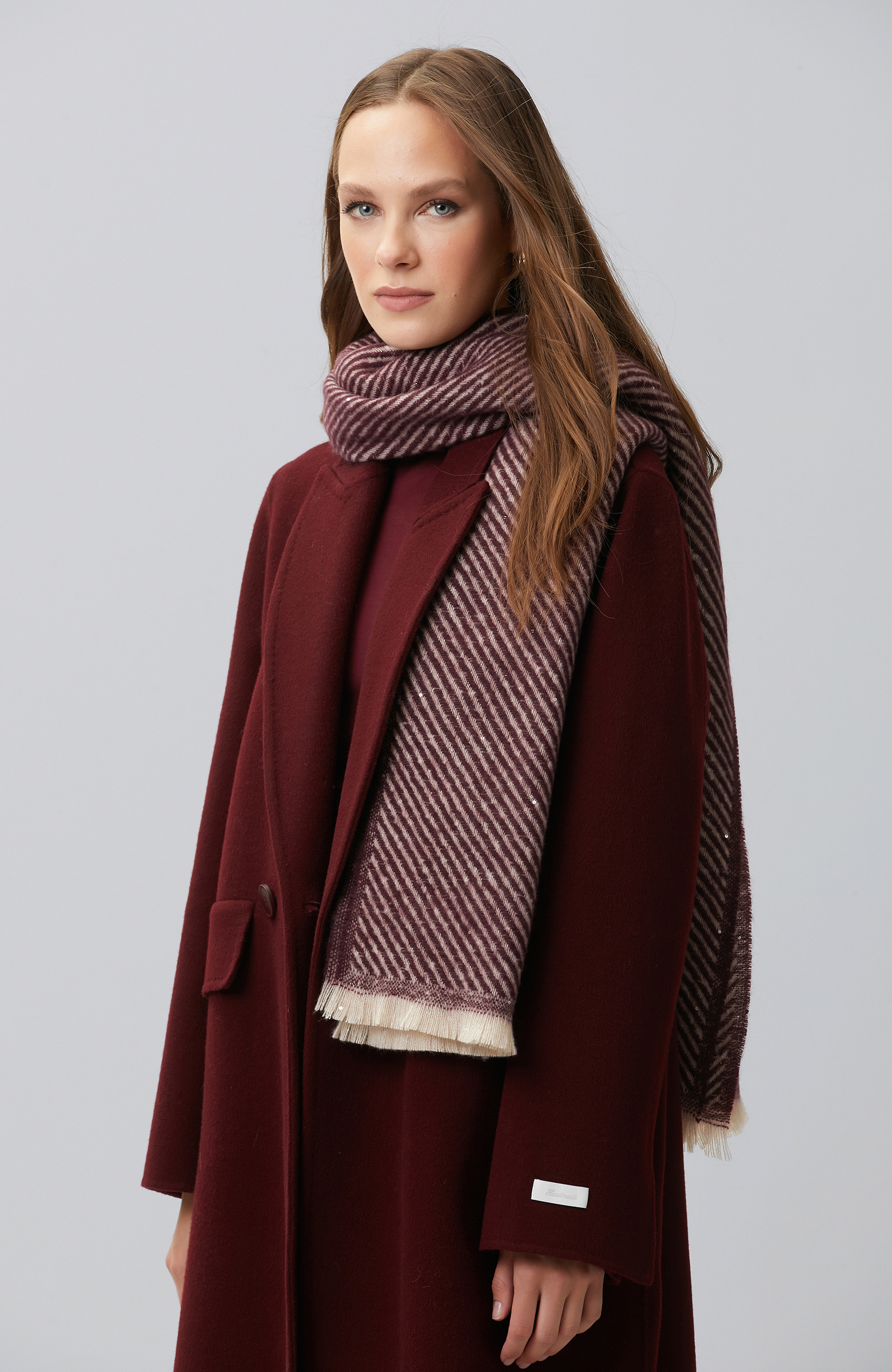 Burgundy Lureksi Women's Shawl