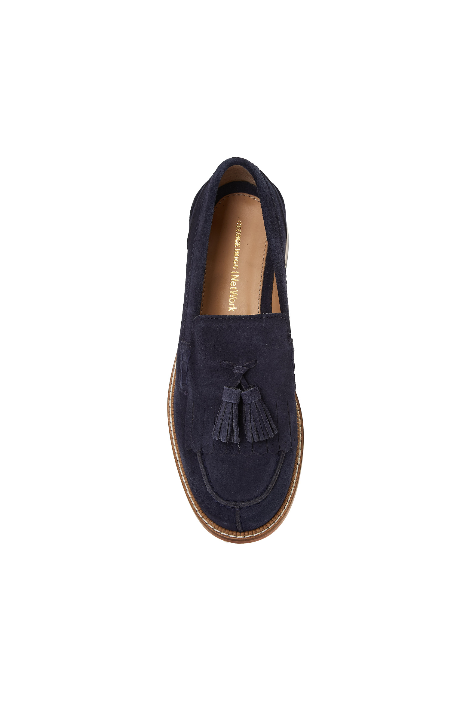 Lacivert Kadın Süet Loafer