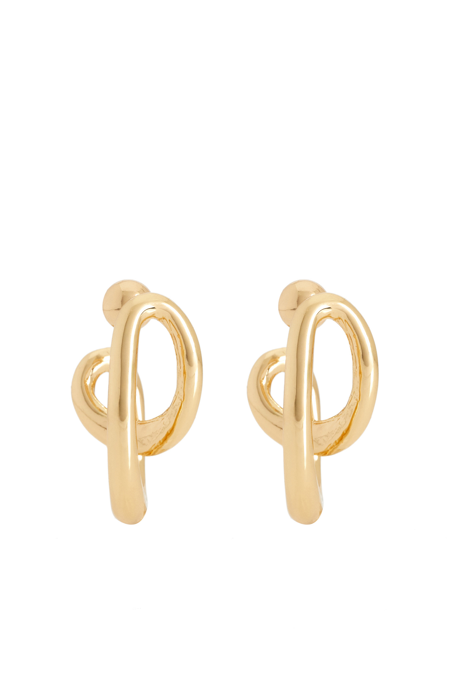 Gold Geometric Form Women's Earrings