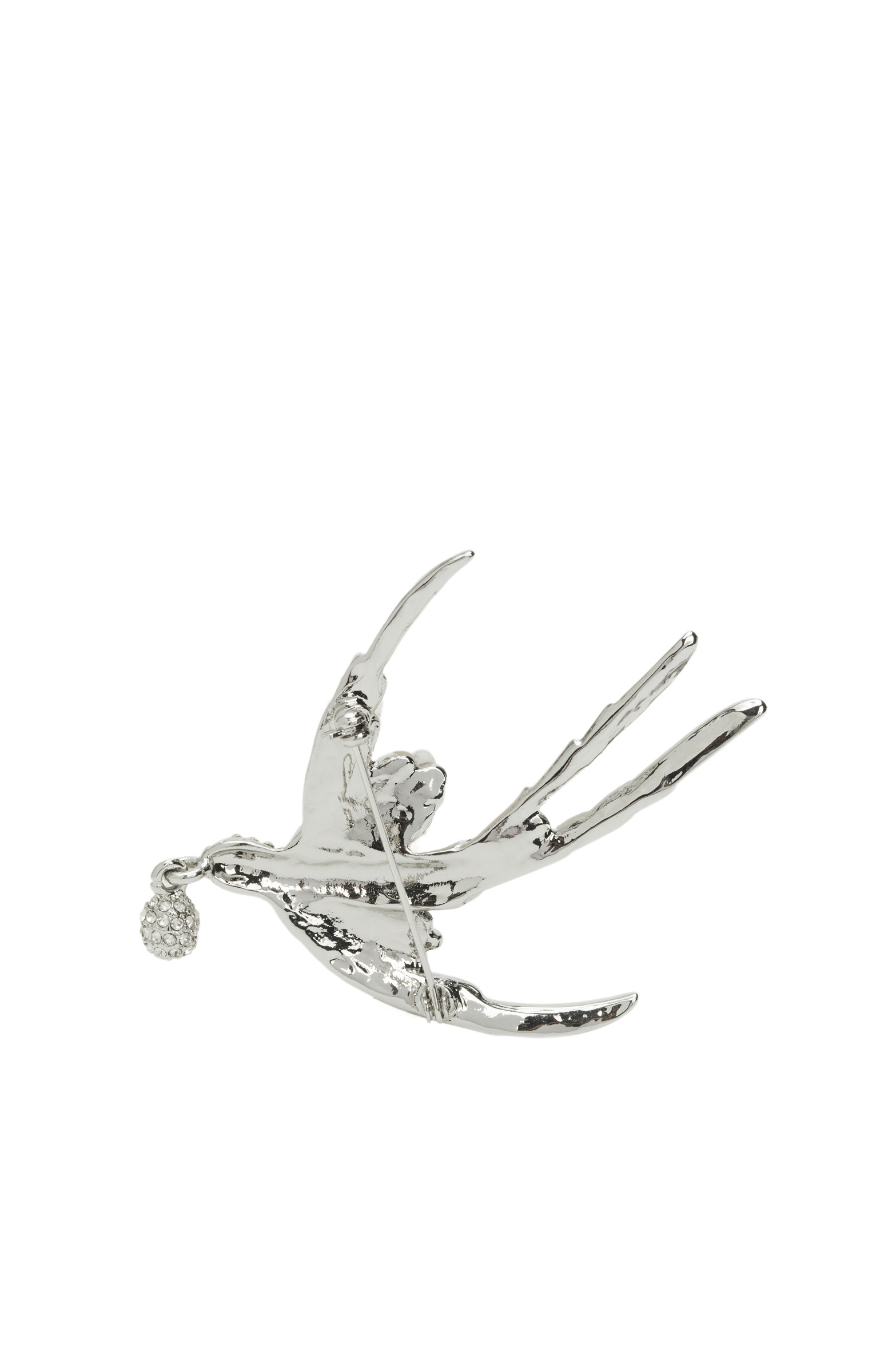 Silver Kuş Figürlü Broş