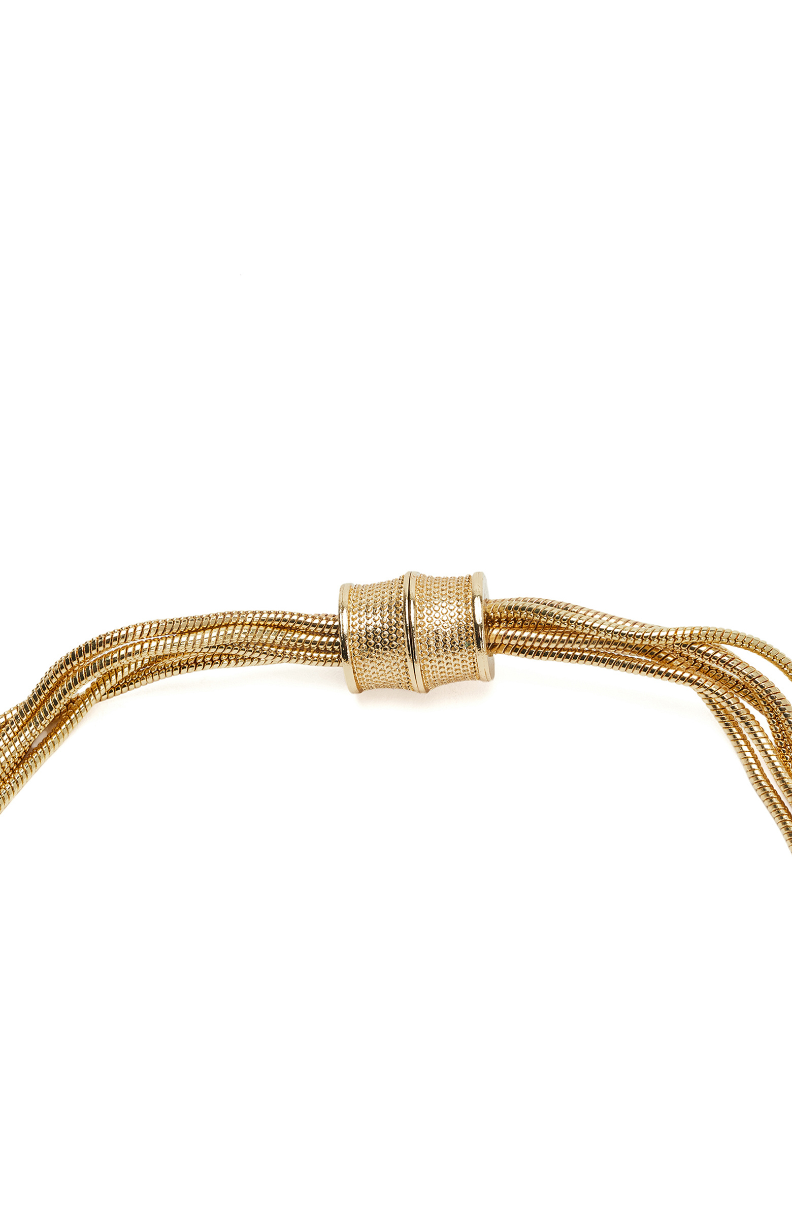 Gold Stone Detailed Multiple Necklace