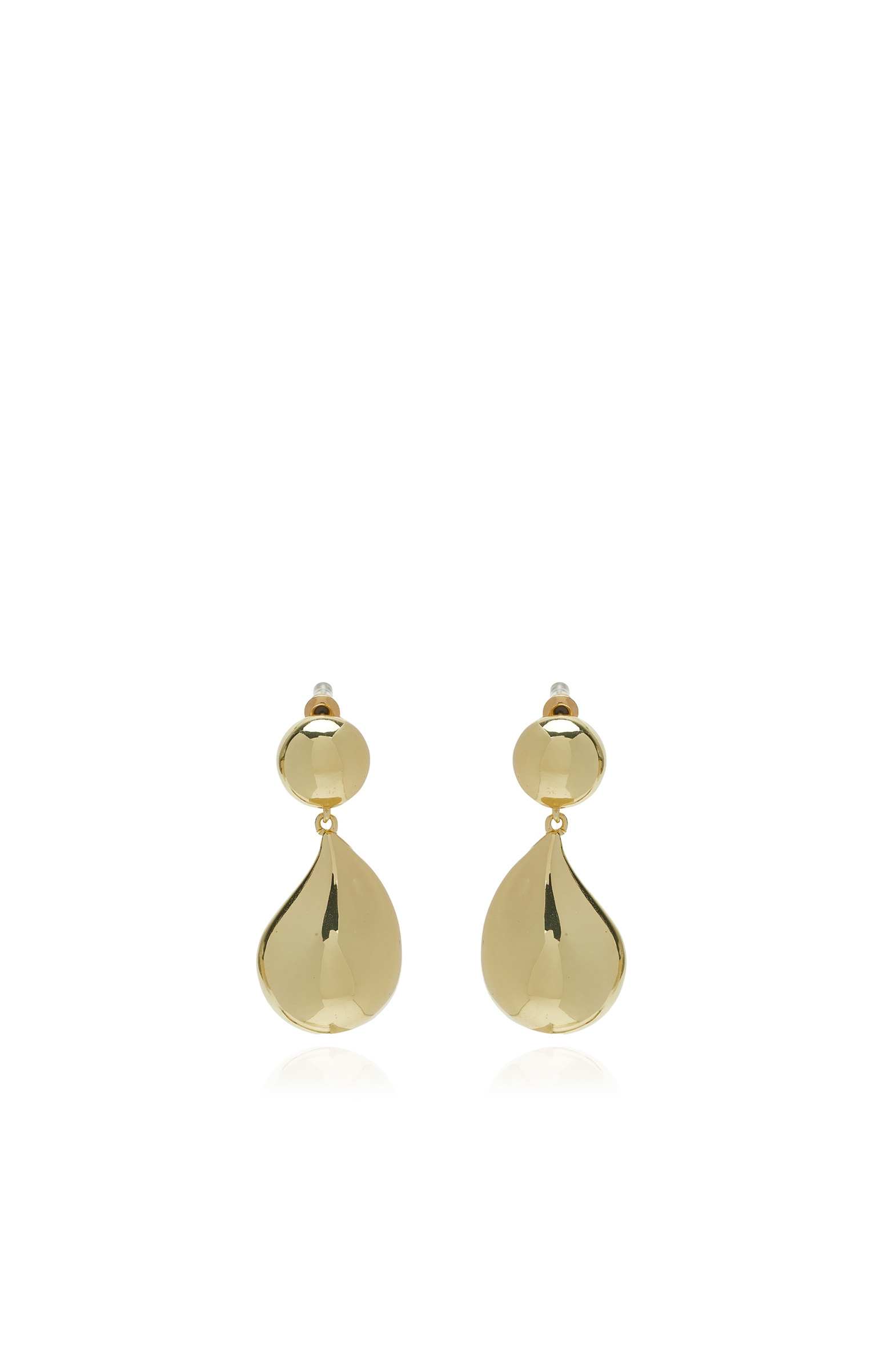 Gold Geometric Form Dangle Women's Earrings
