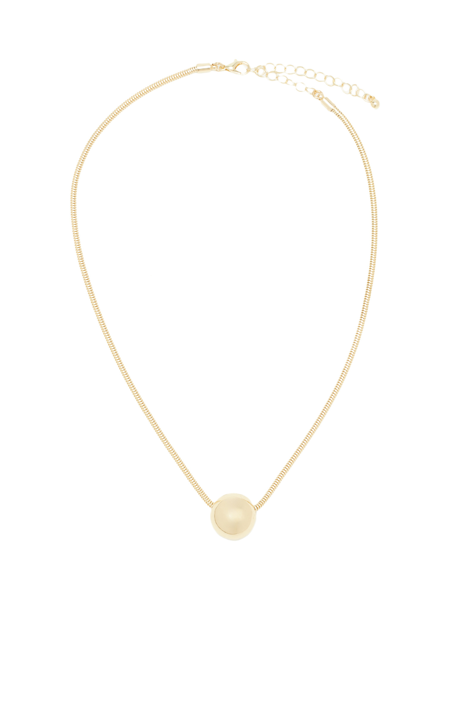 Gold Top Detaylı Kadın Kolye