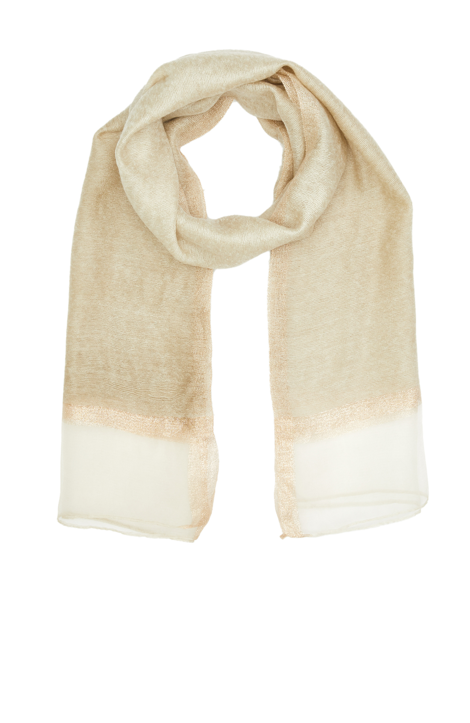 Beige Women's Silk Blend Shawl