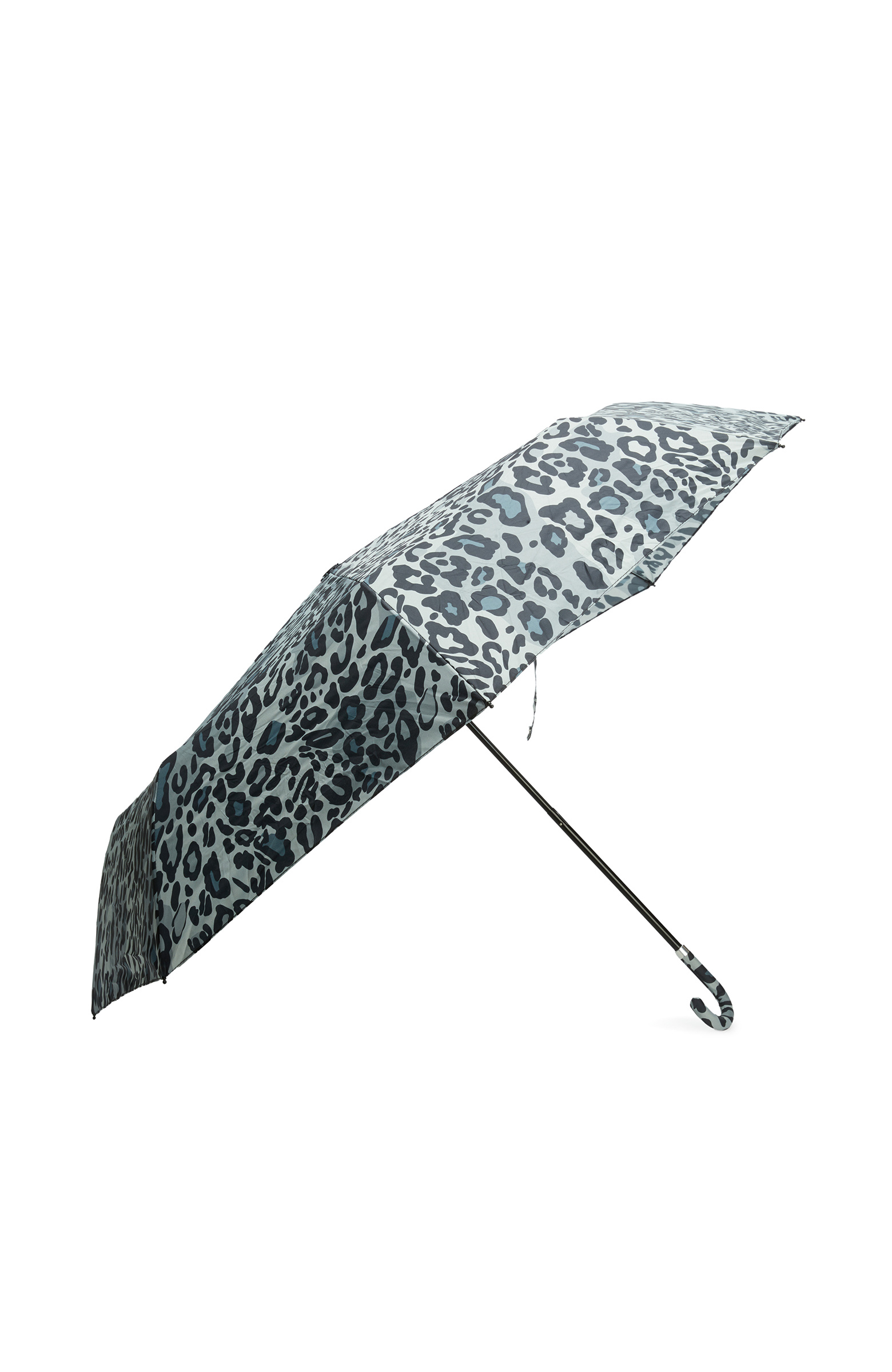 Gri Leopar Desenli Şemsiye
