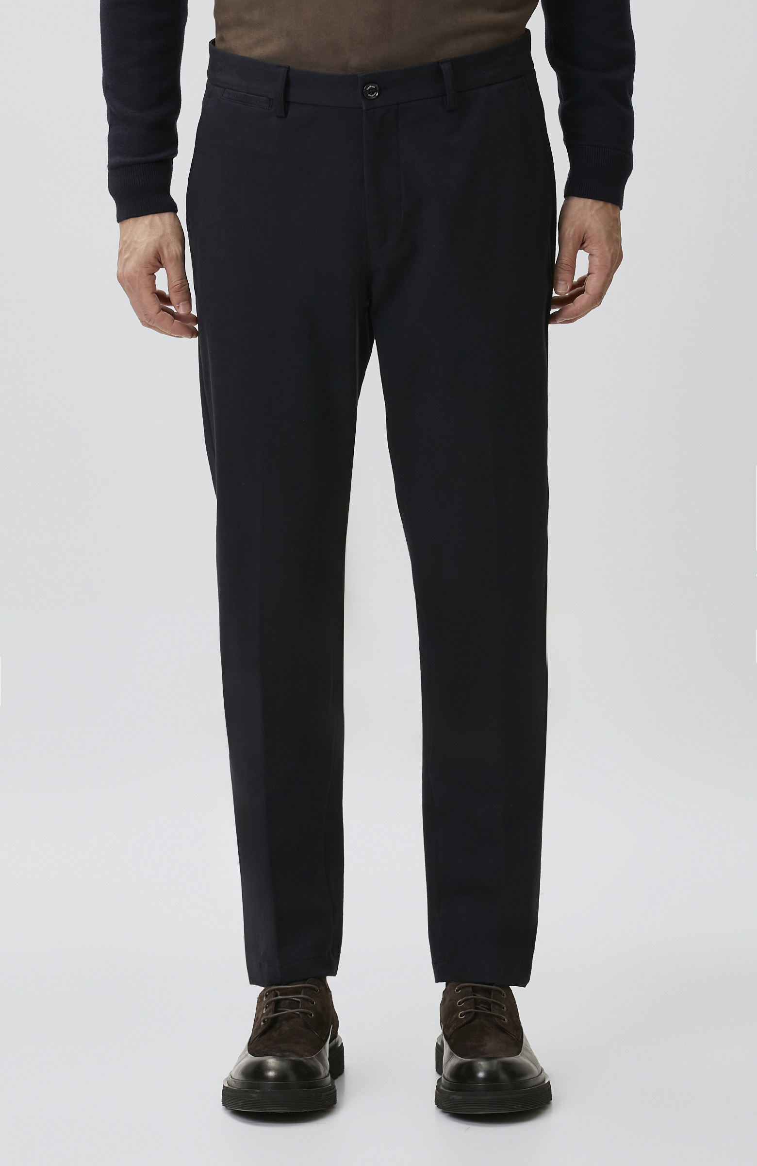 Navy Blue Modal Trousers