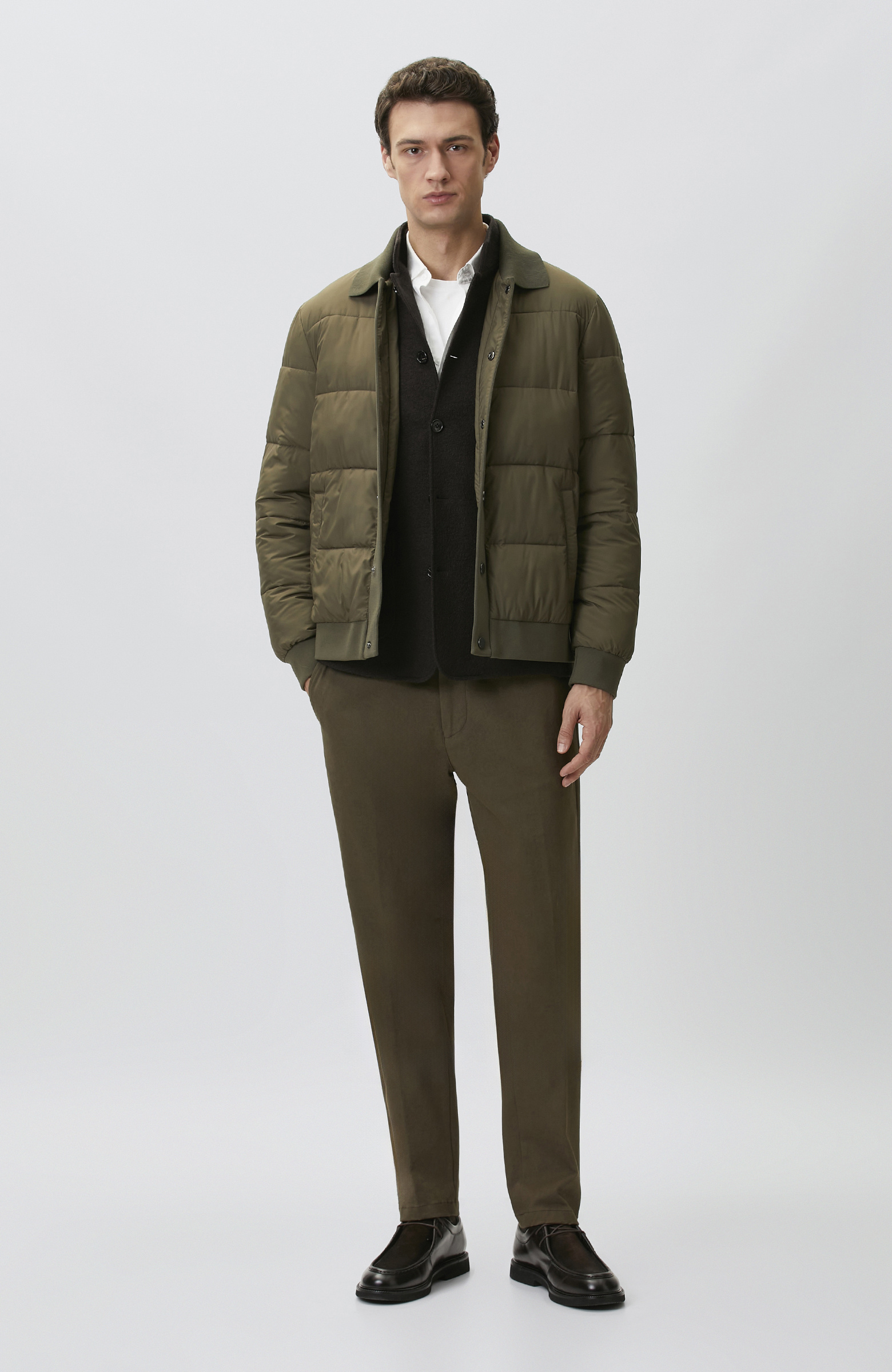 Khaki Modal Trousers