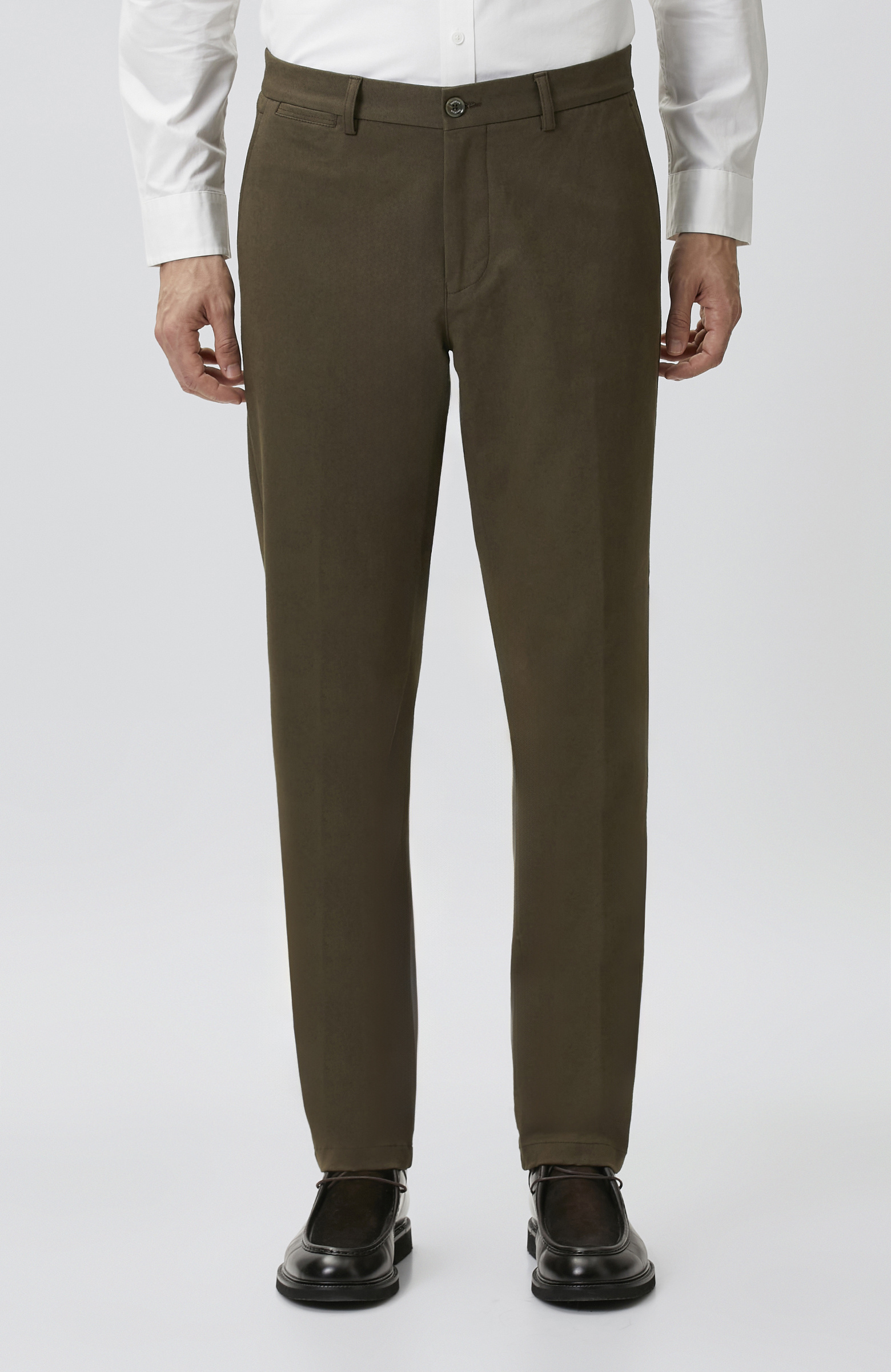 Khaki Modal Trousers